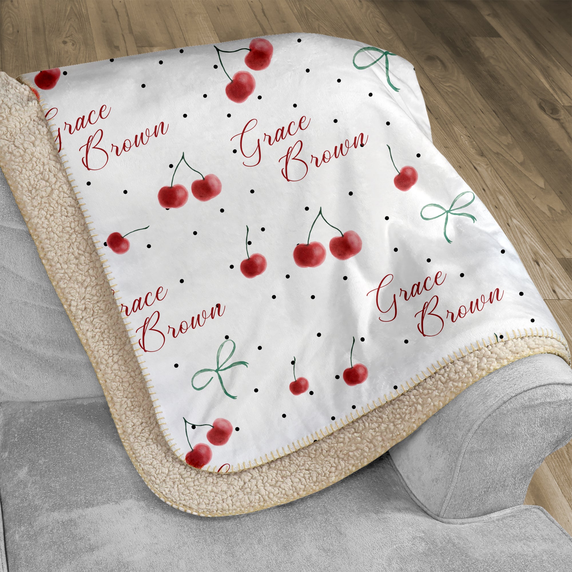 Personalized Blanket in Cherished Baby
