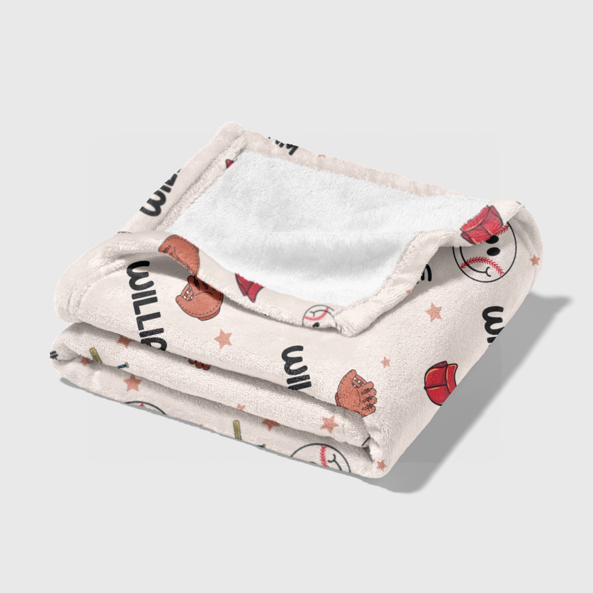 Personalized Blanket in Baseball