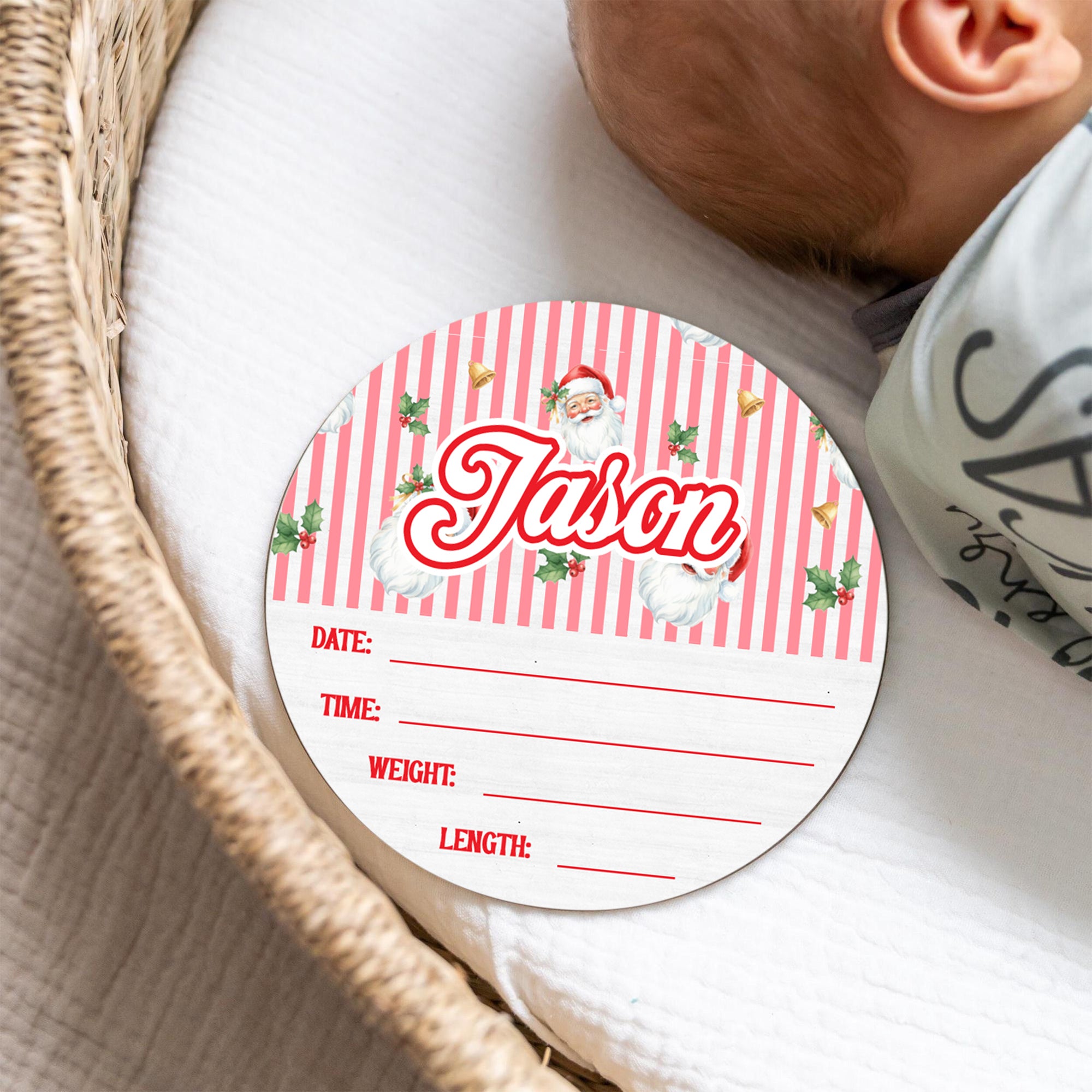 Santa Baby Personalized Wood Sign