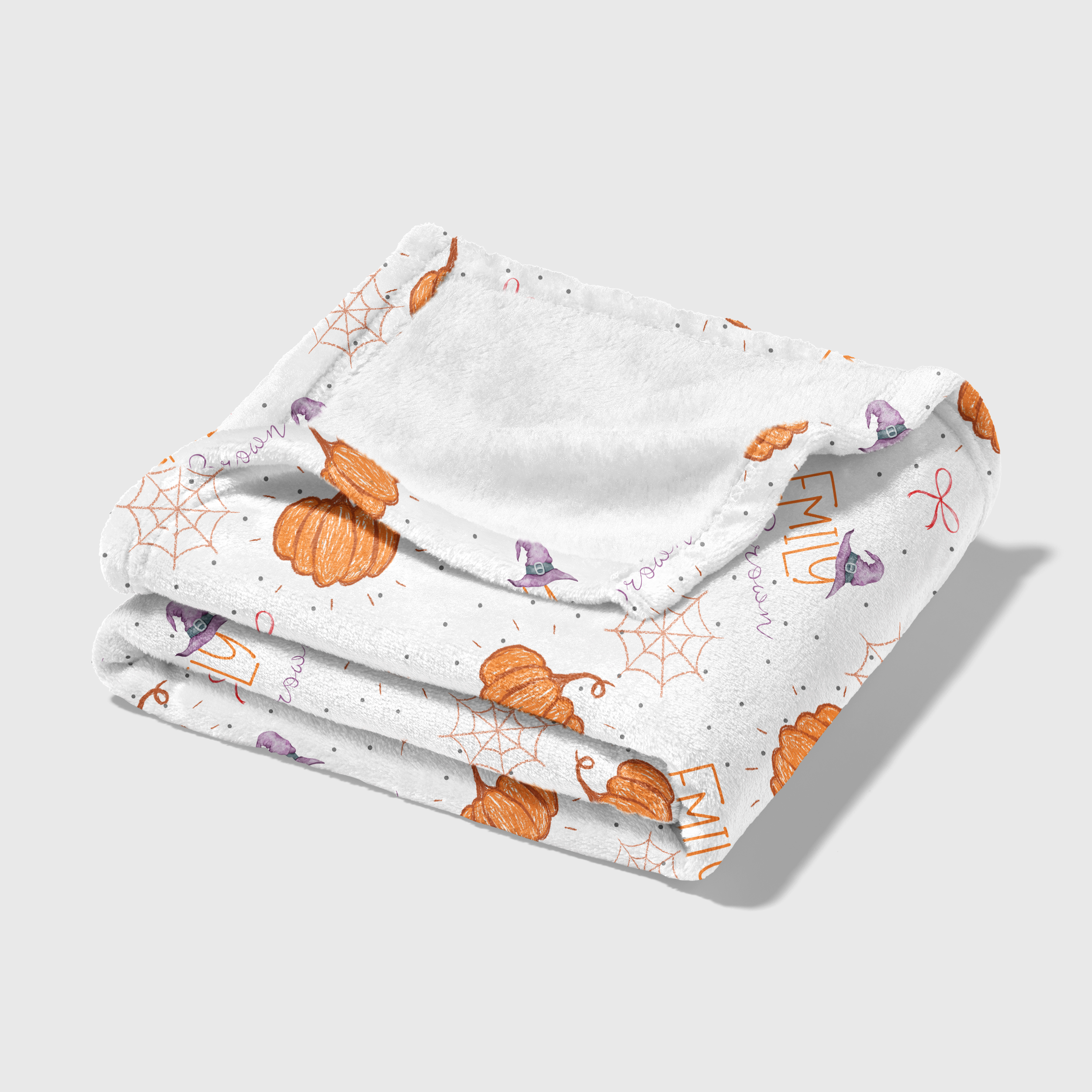 Personalized Blanket in Little Pumpkin