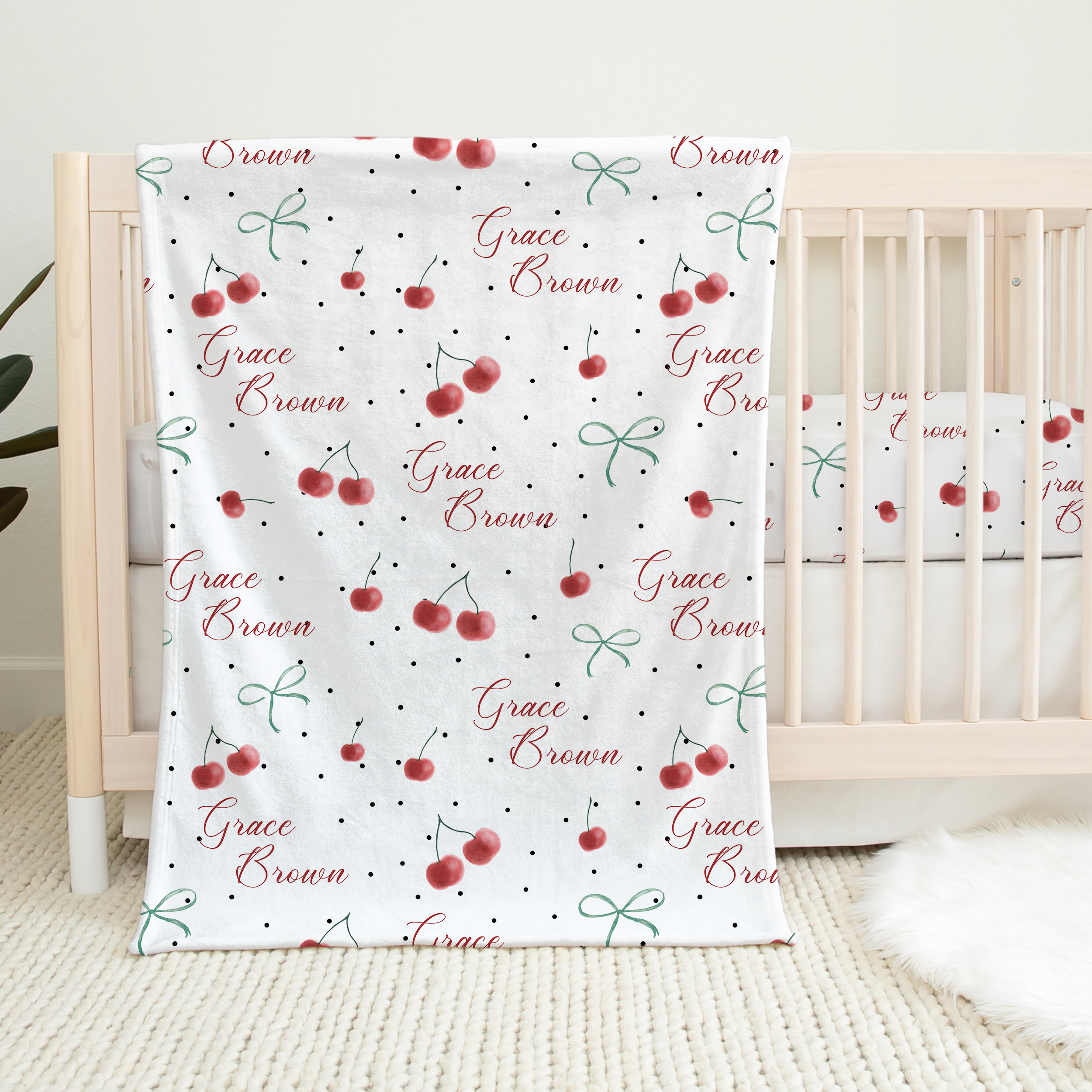 Personalized Blanket in Cherished Baby