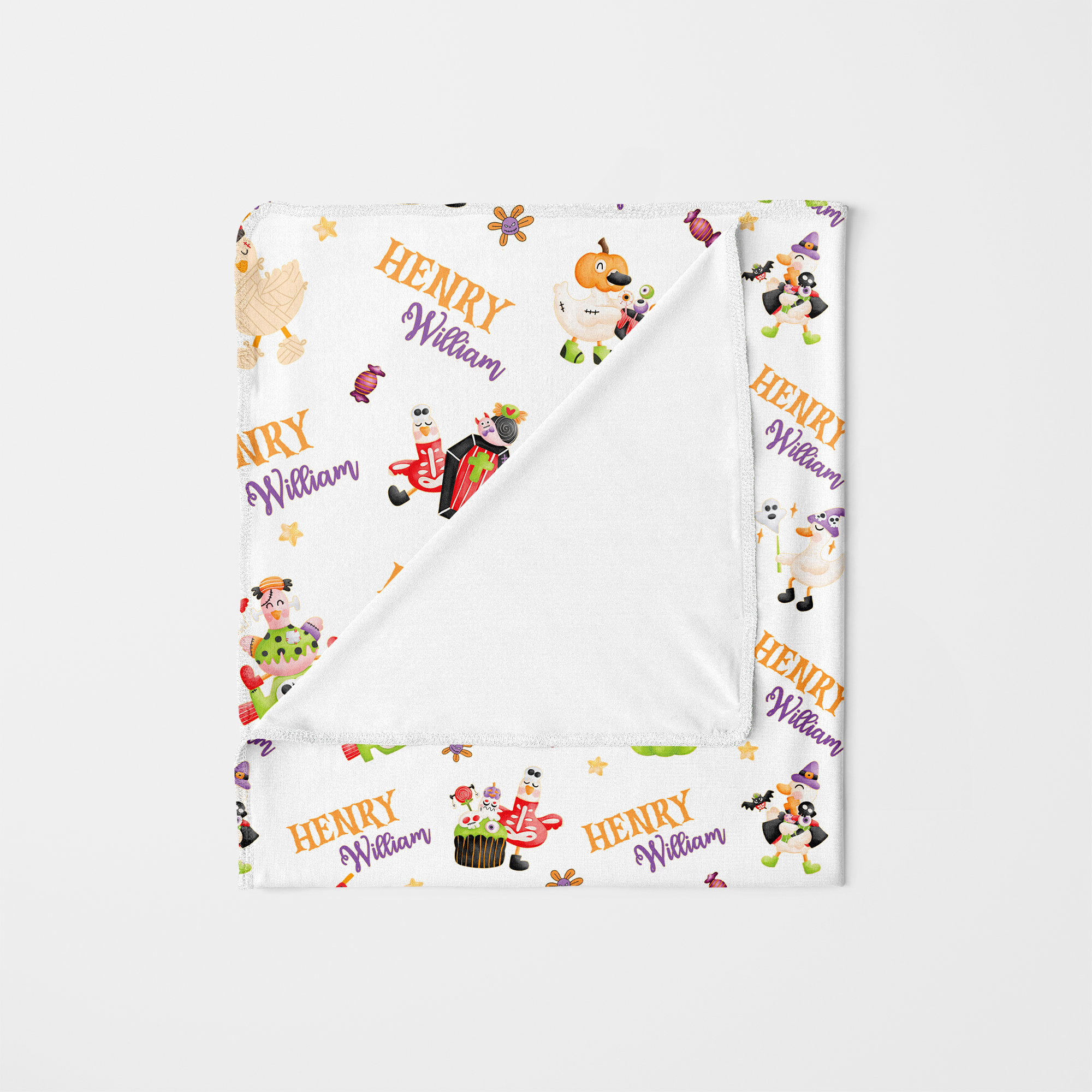 Personalized Swaddle in Goose In Booland