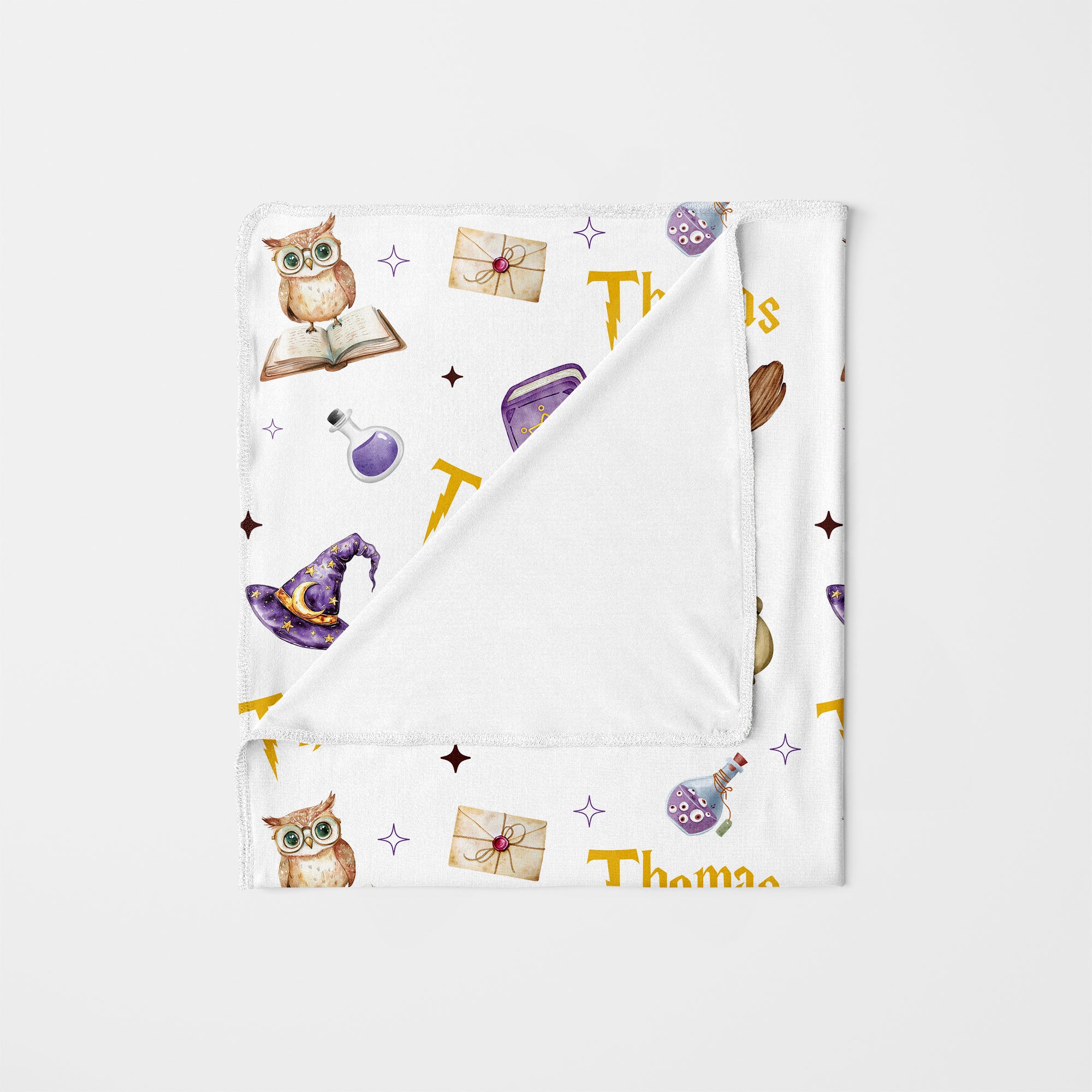 Personalized Swaddle in Wizard School