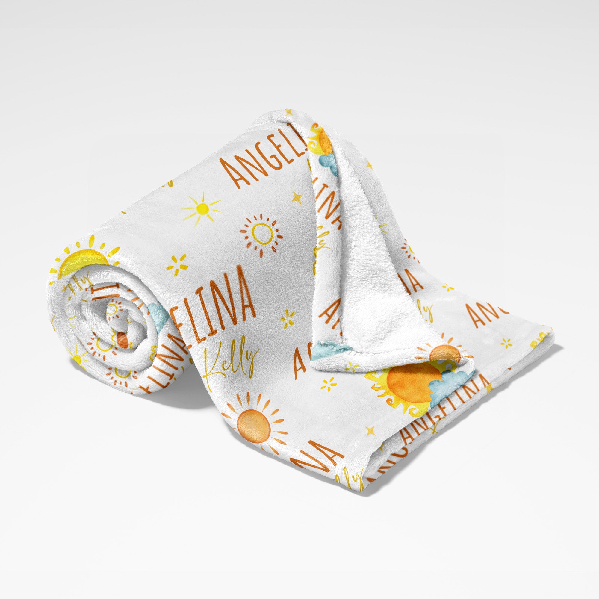 Personalized Blanket in Sunshine