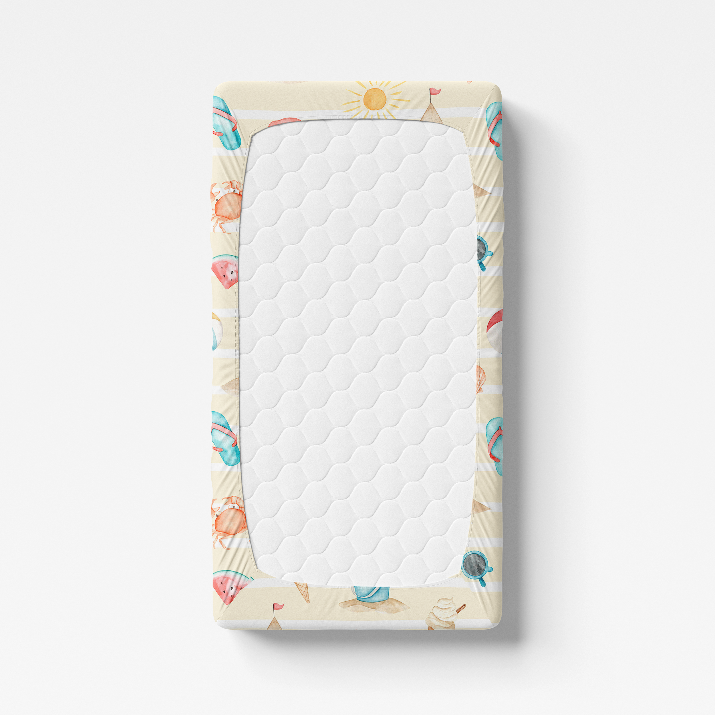 Crib Sheet in Summer Beach