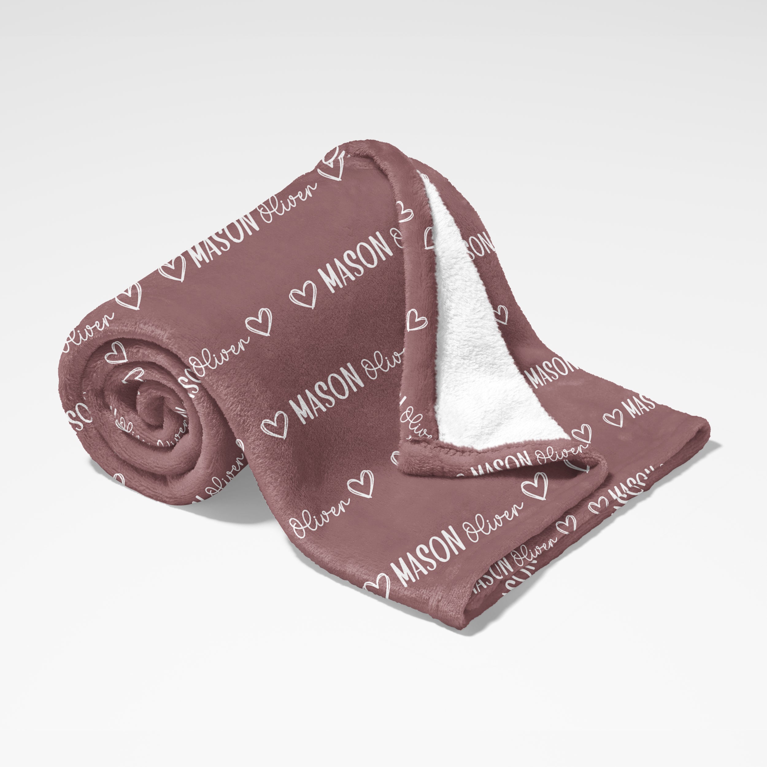 Personalized Blanket in Mono Name