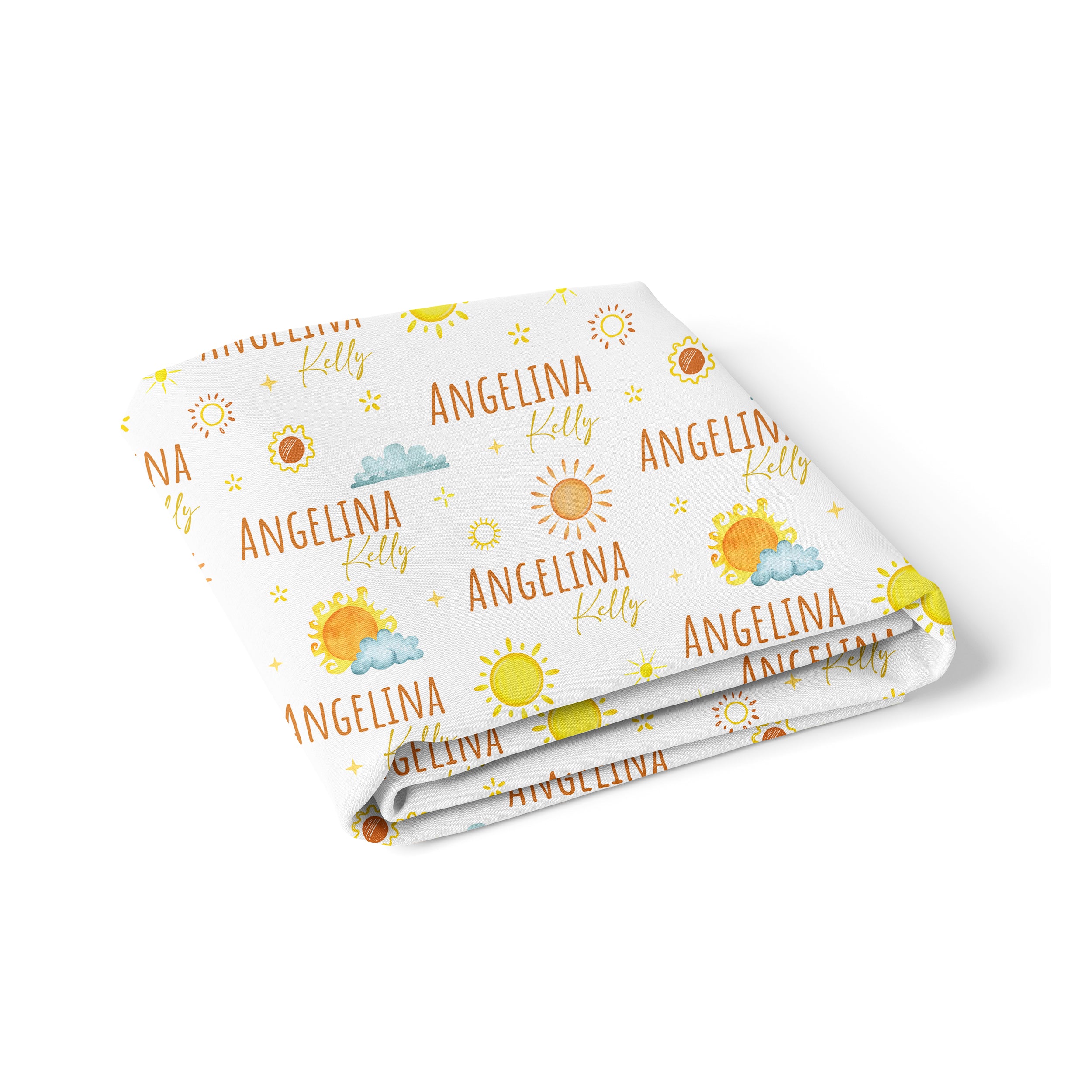 Personalized Crib Sheet in Sunshine