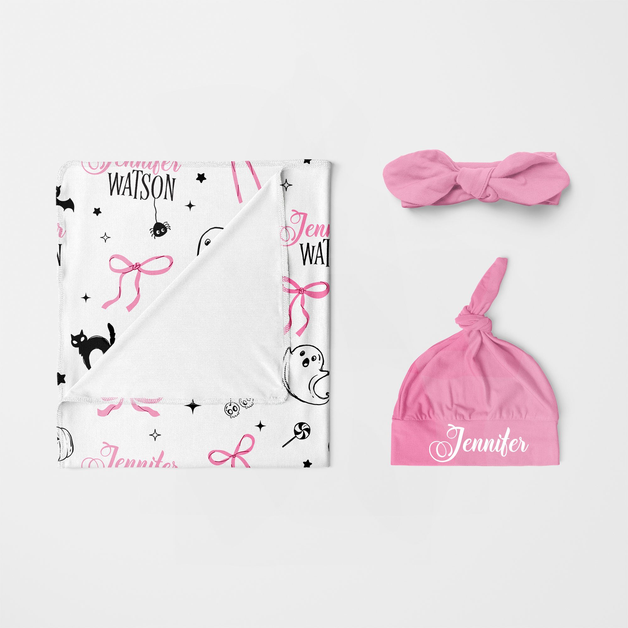 Personalized Swaddle in Boo Babes
