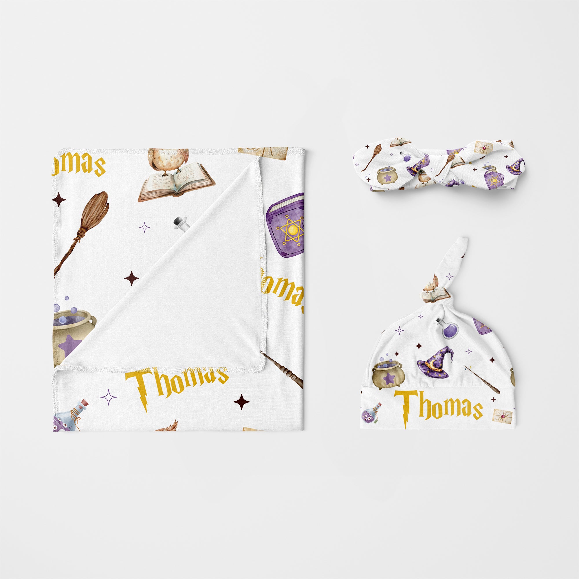 Personalized Knotted Headband in Wizard School