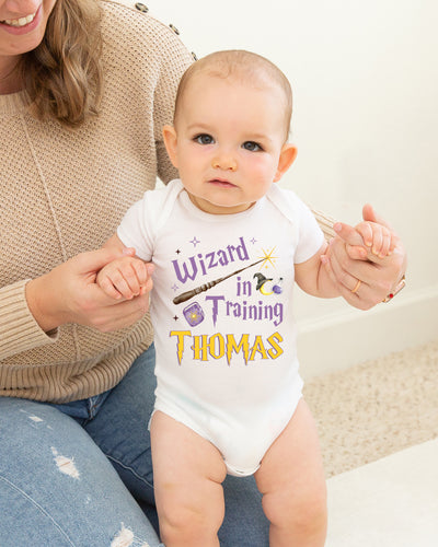 Personalized Graphic Bodysuit in Wizard School