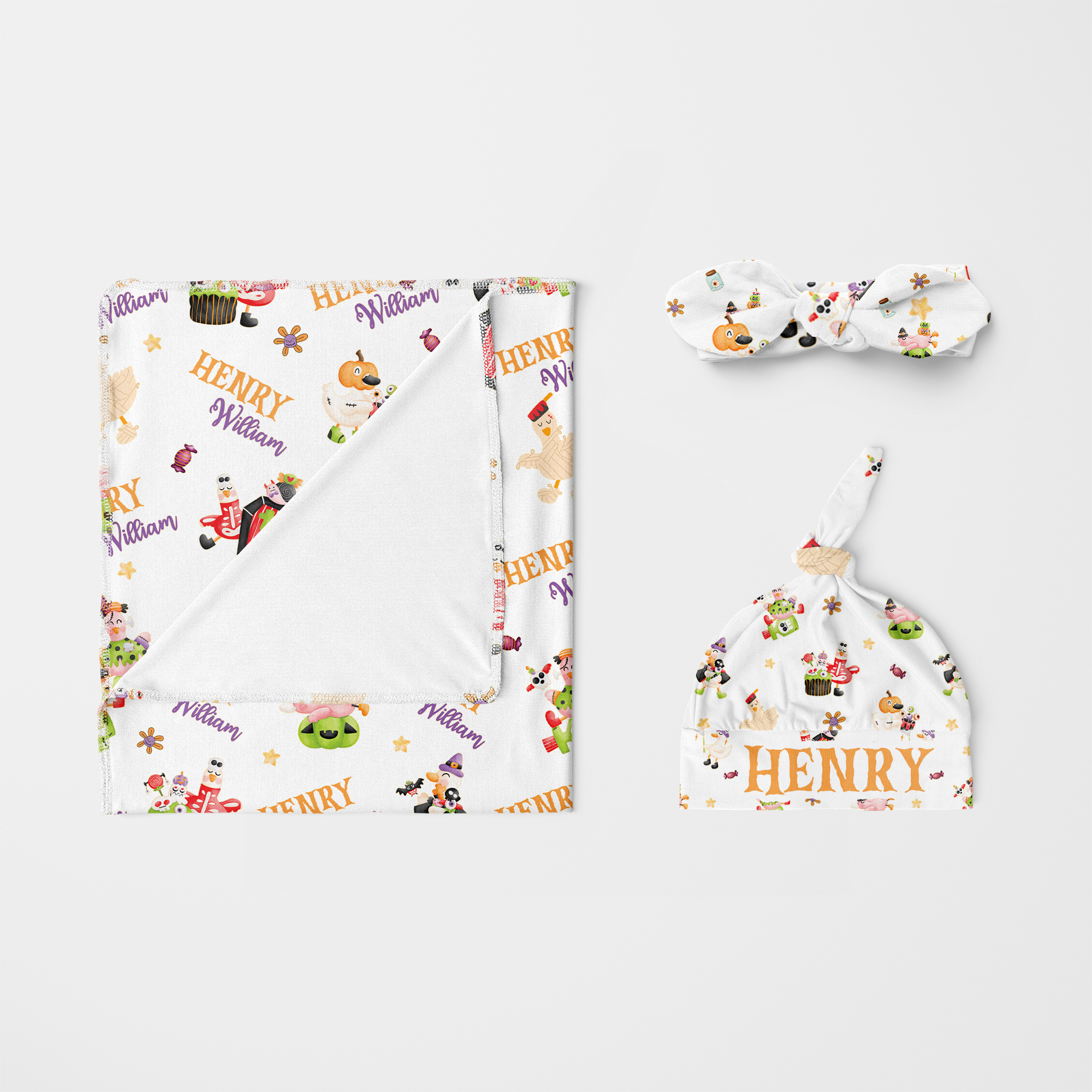 Personalized Swaddle in Goose In Booland