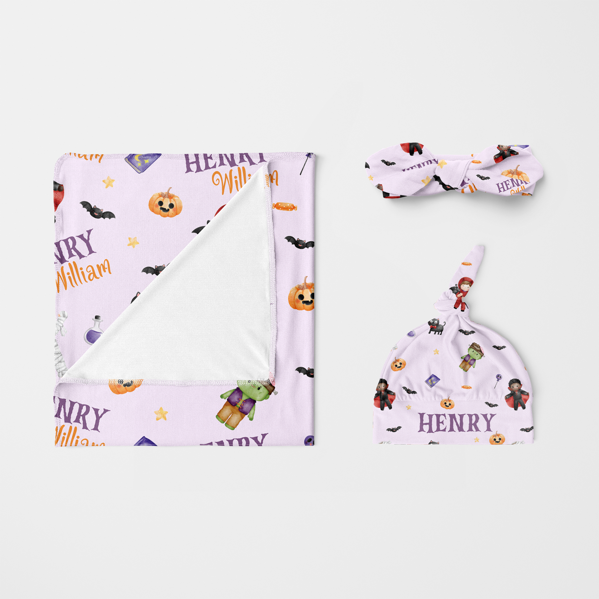 Personalized Knotted Hat in Dress-up Babe