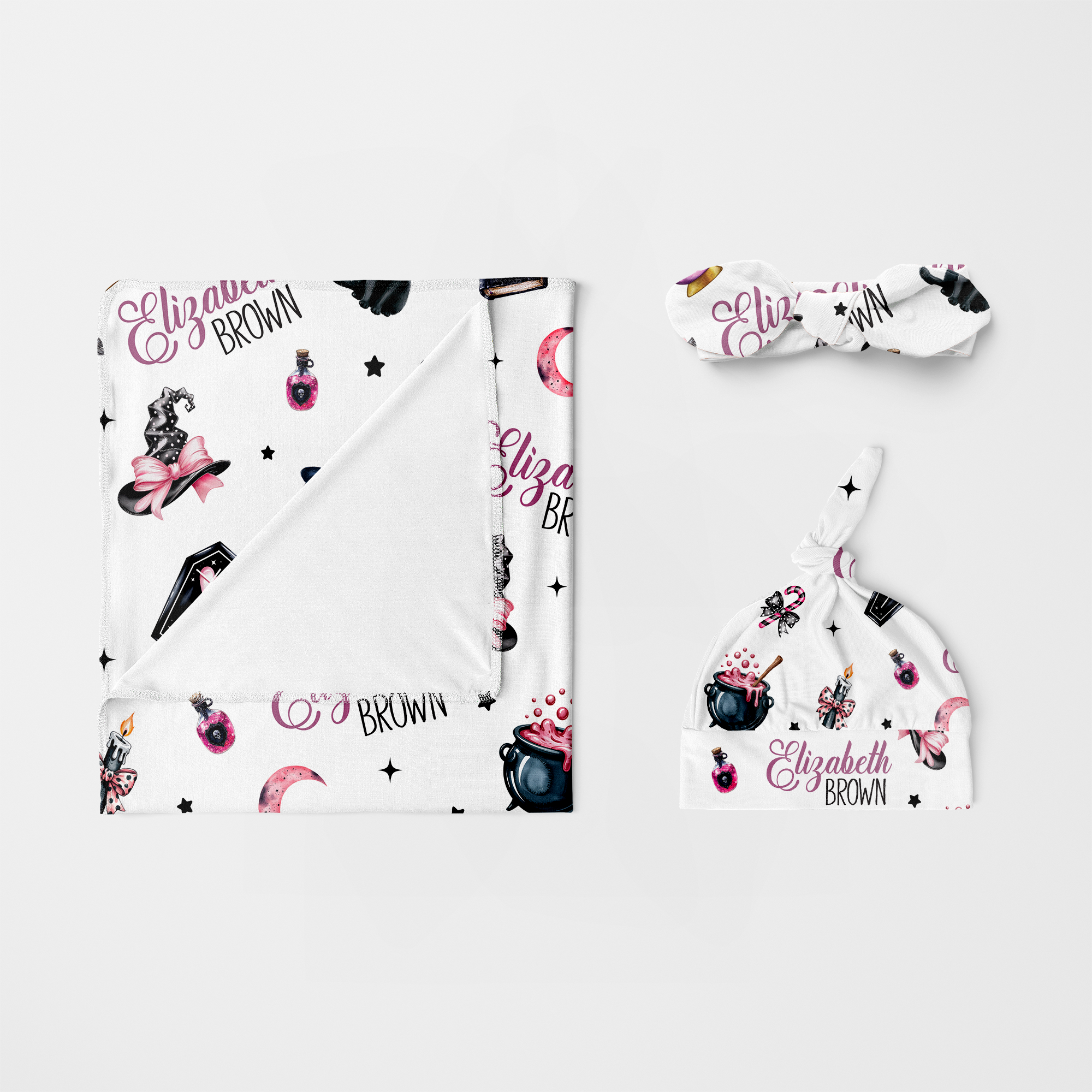 Personalized Knotted Headband in Mystic Lunar