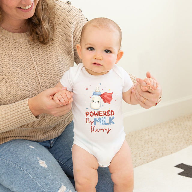 Personalized Graphic Bodysuit in Powered by Milk