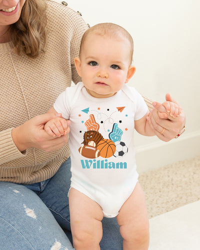 Personalized Graphic Bodysuit in Half Time