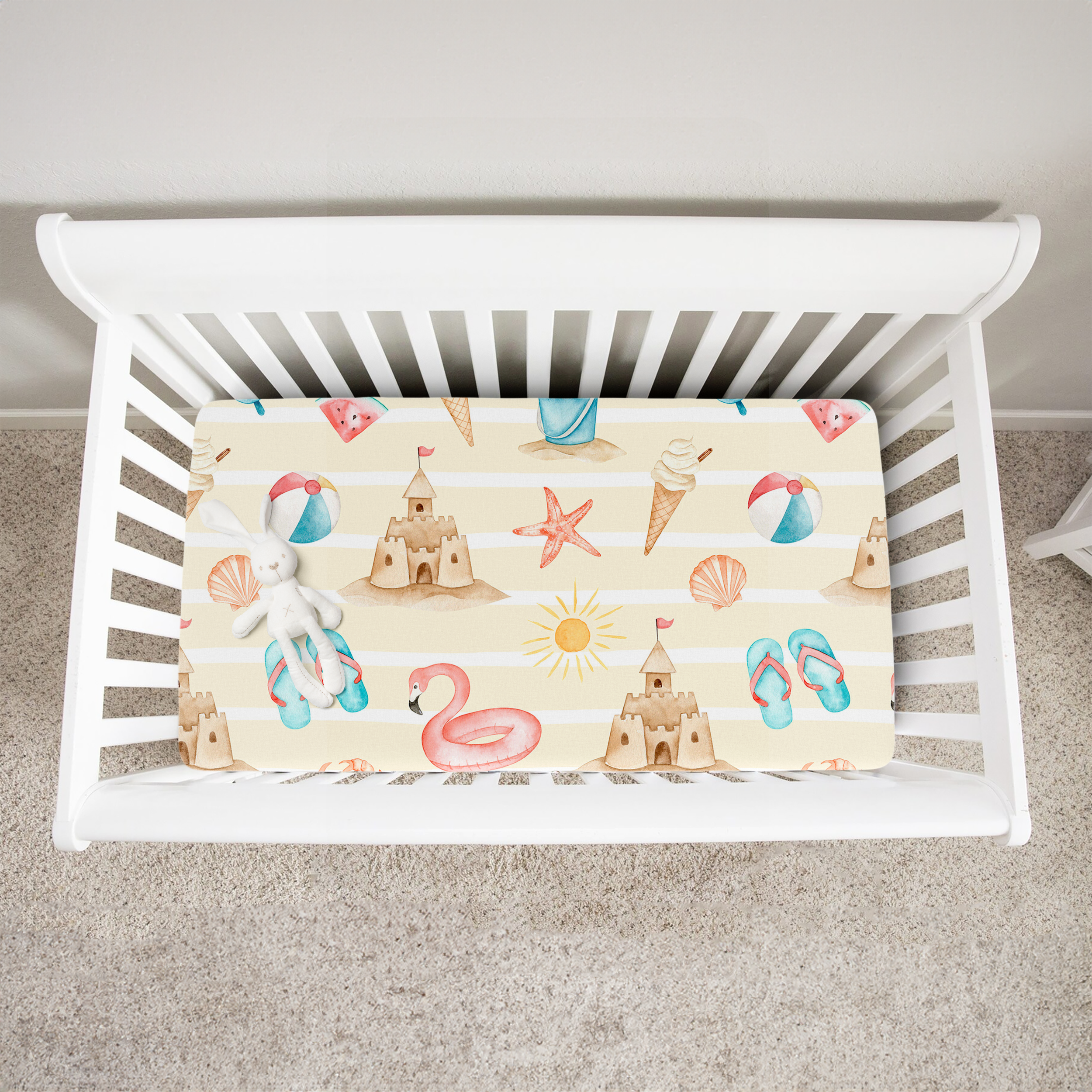 Summer Beach Crib Sheet