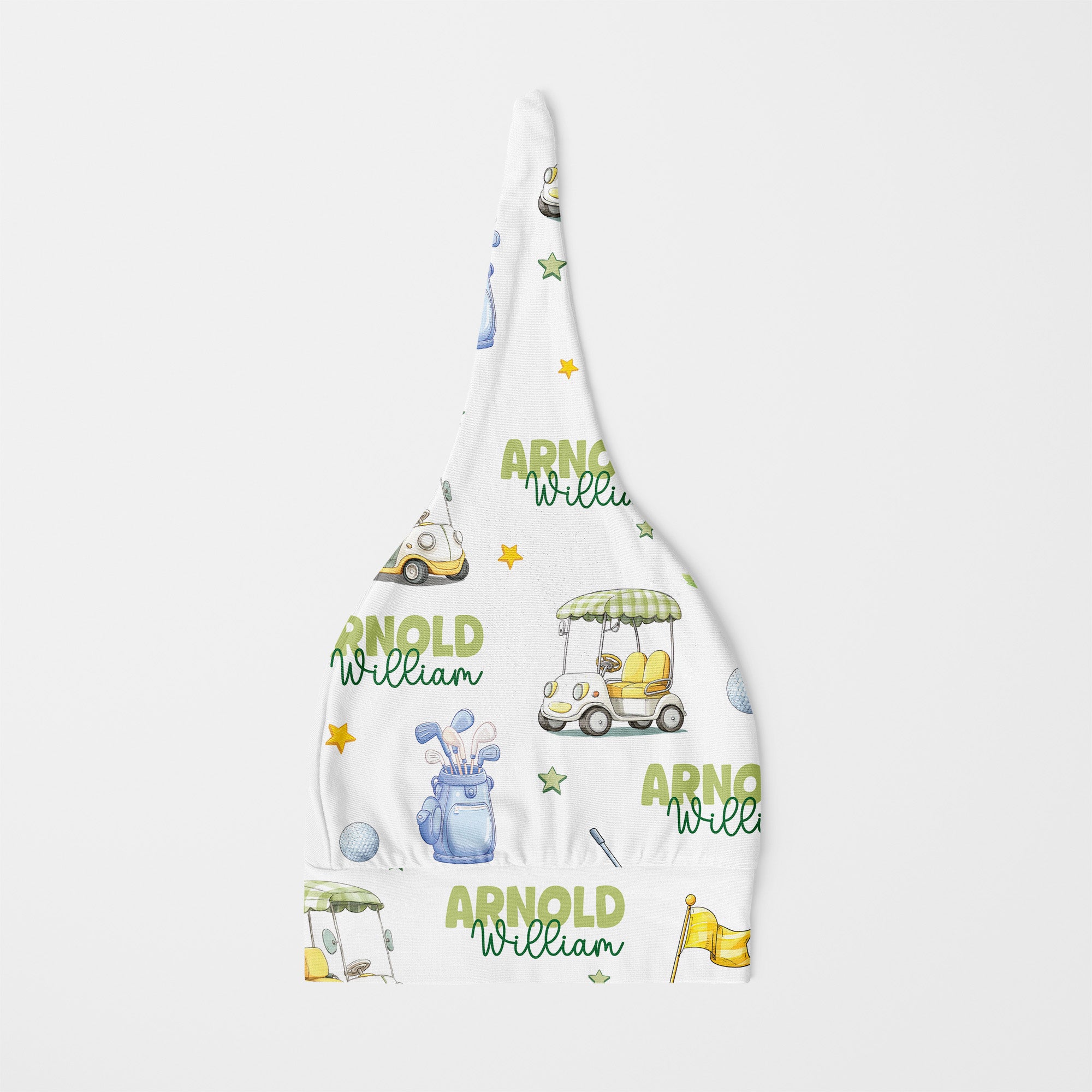 Personalized Knotted Hat in Country Club Cuties