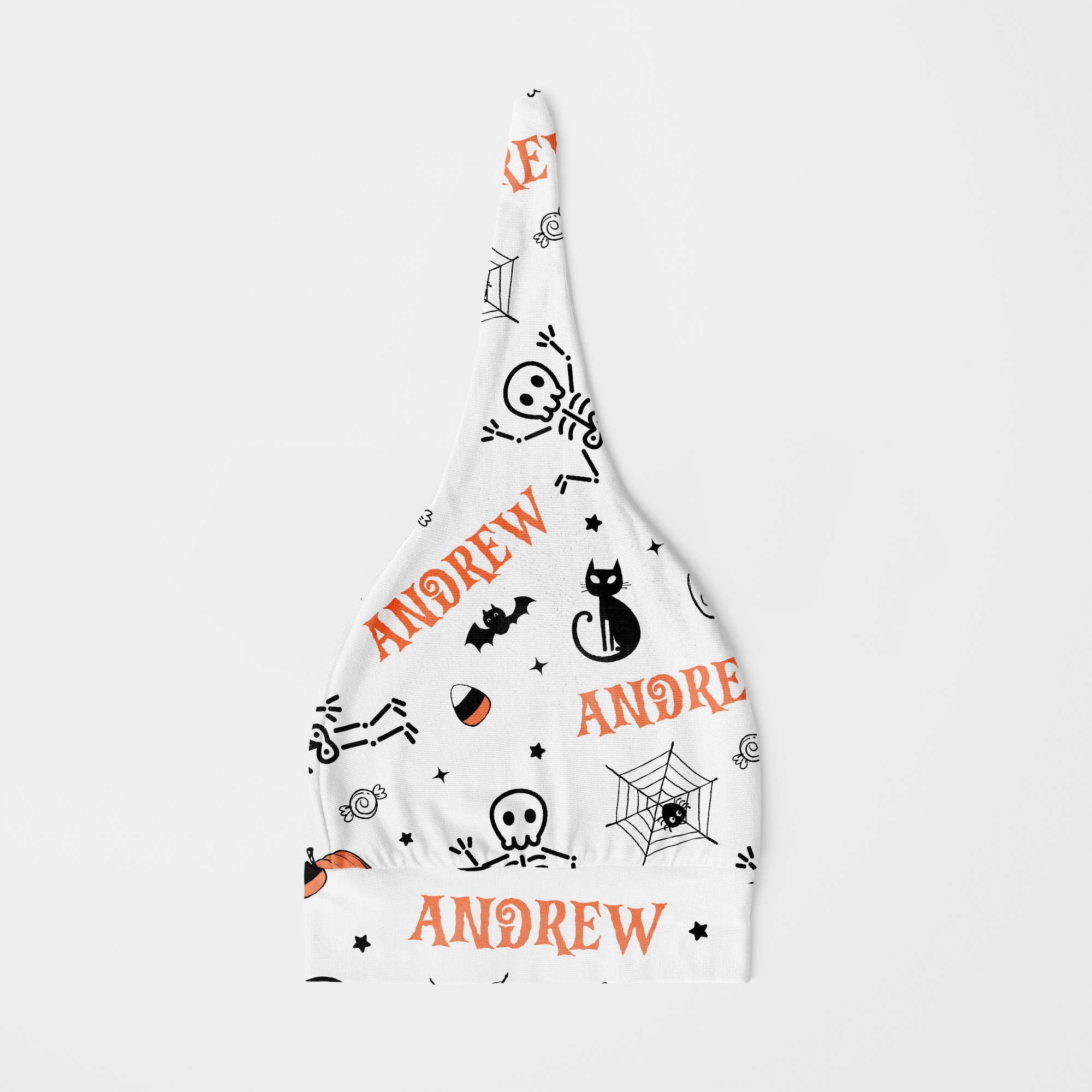 Personalized Knotted Hat in Bony Boo