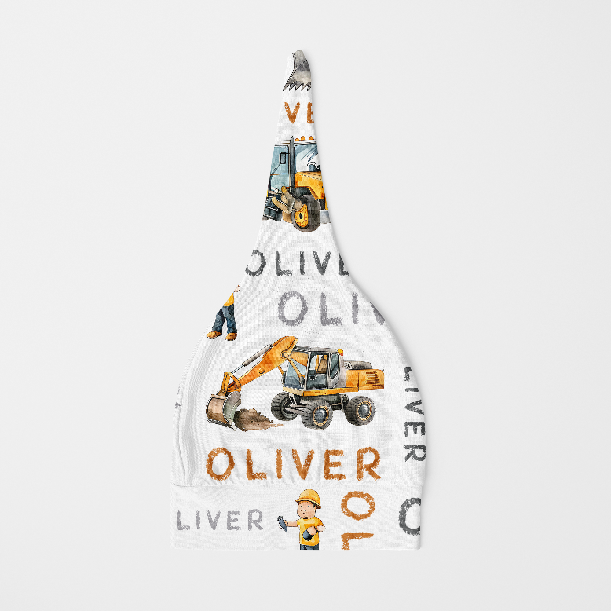 Personalized Knotted Hat in Truck