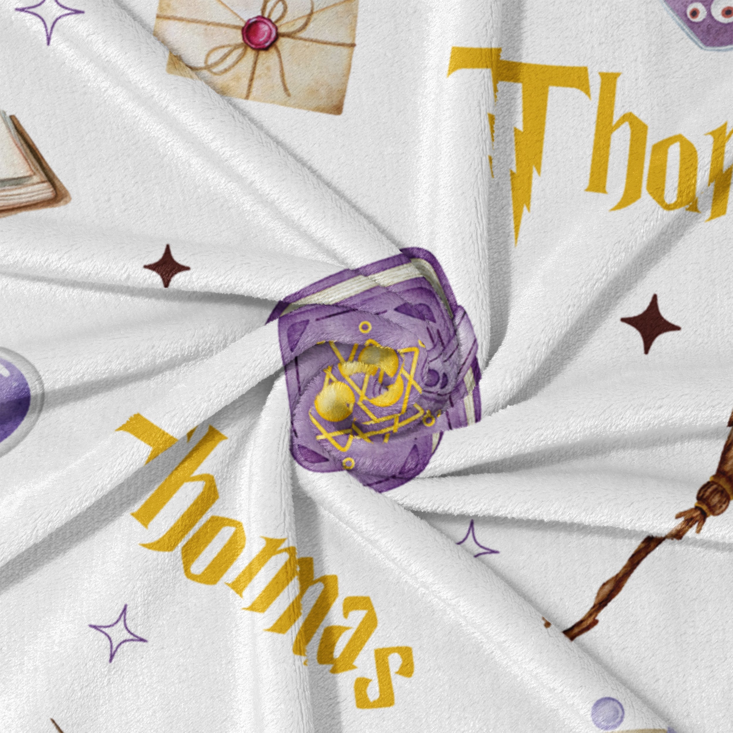 Personalized Blanket in Wizard School