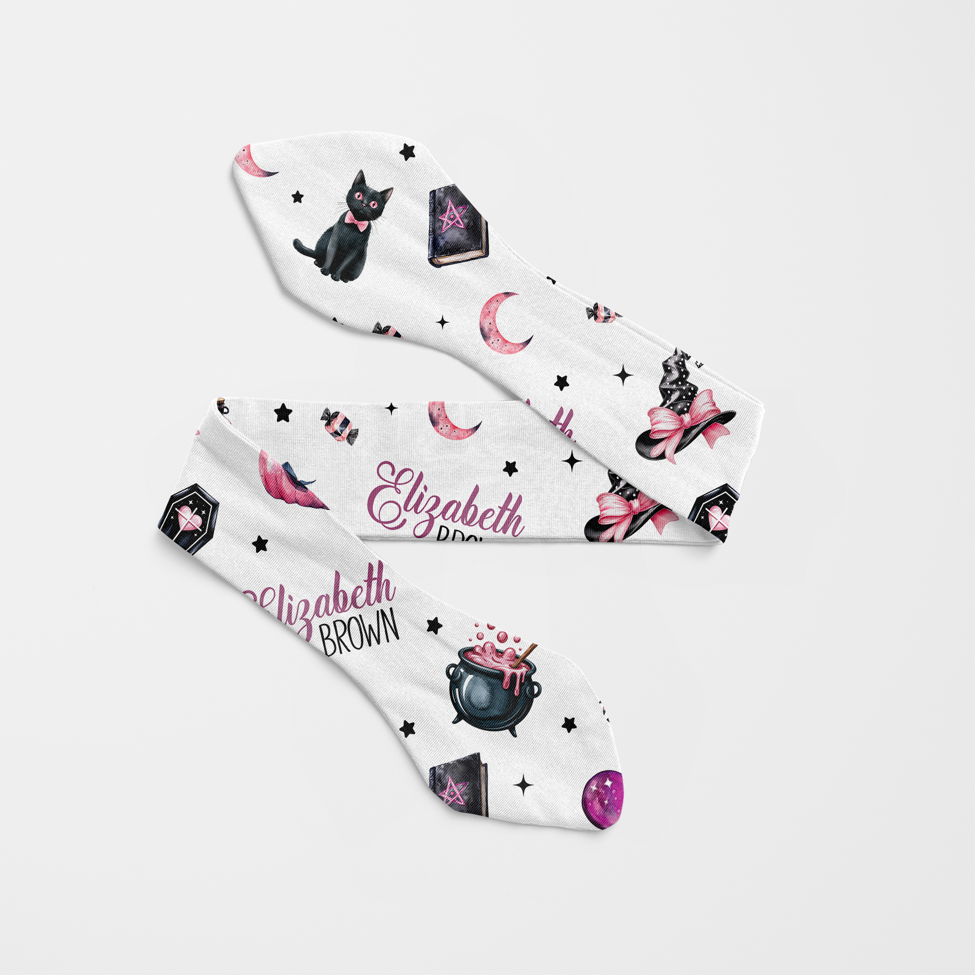 Personalized Knotted Headband in Mystic Lunar