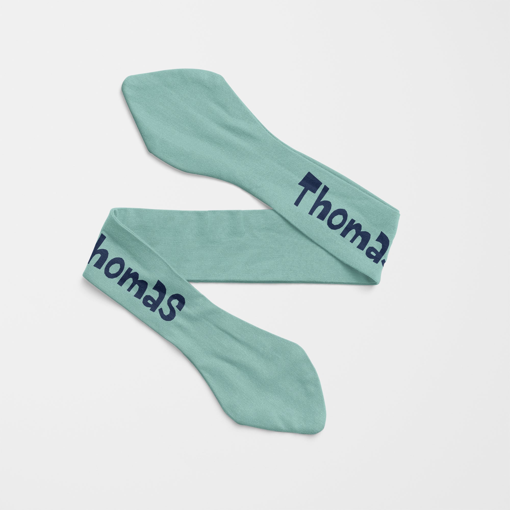 Personalized Knotted Headband in Muted Mint
