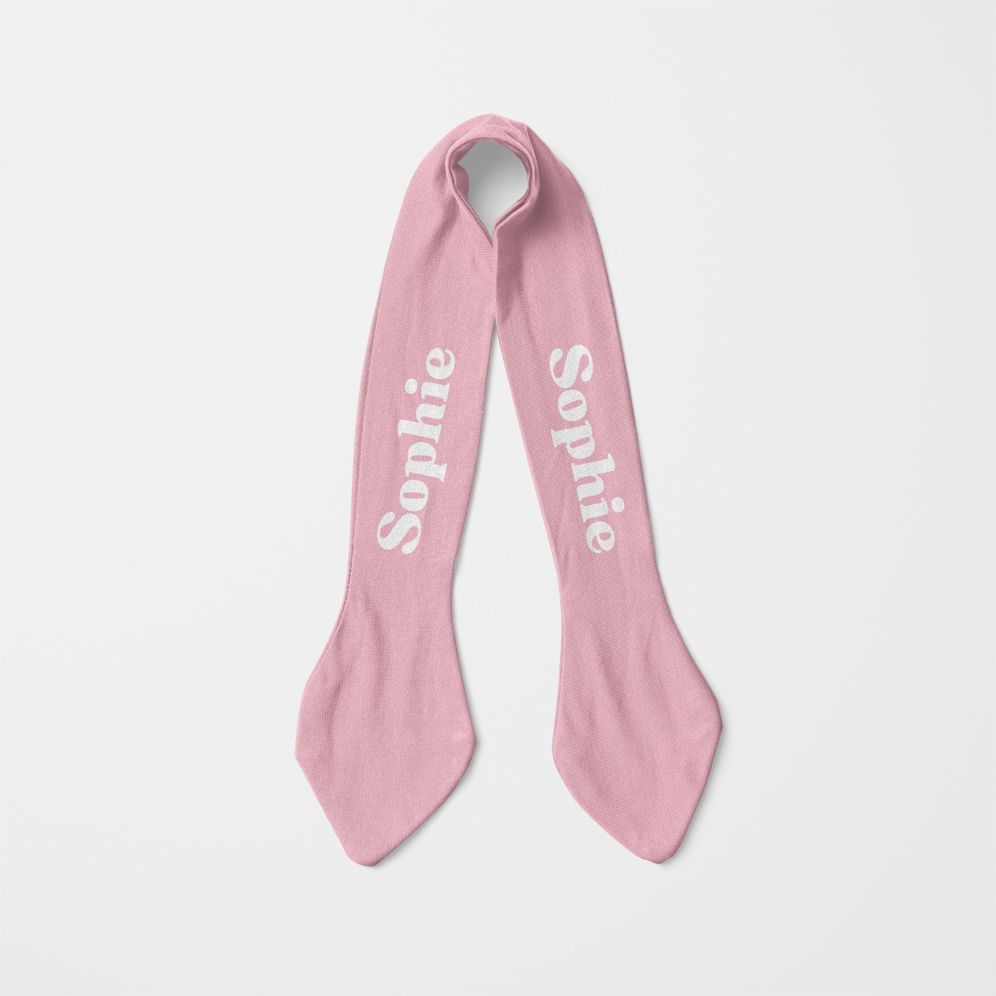 Personalized Knotted Headband in Rose Petal