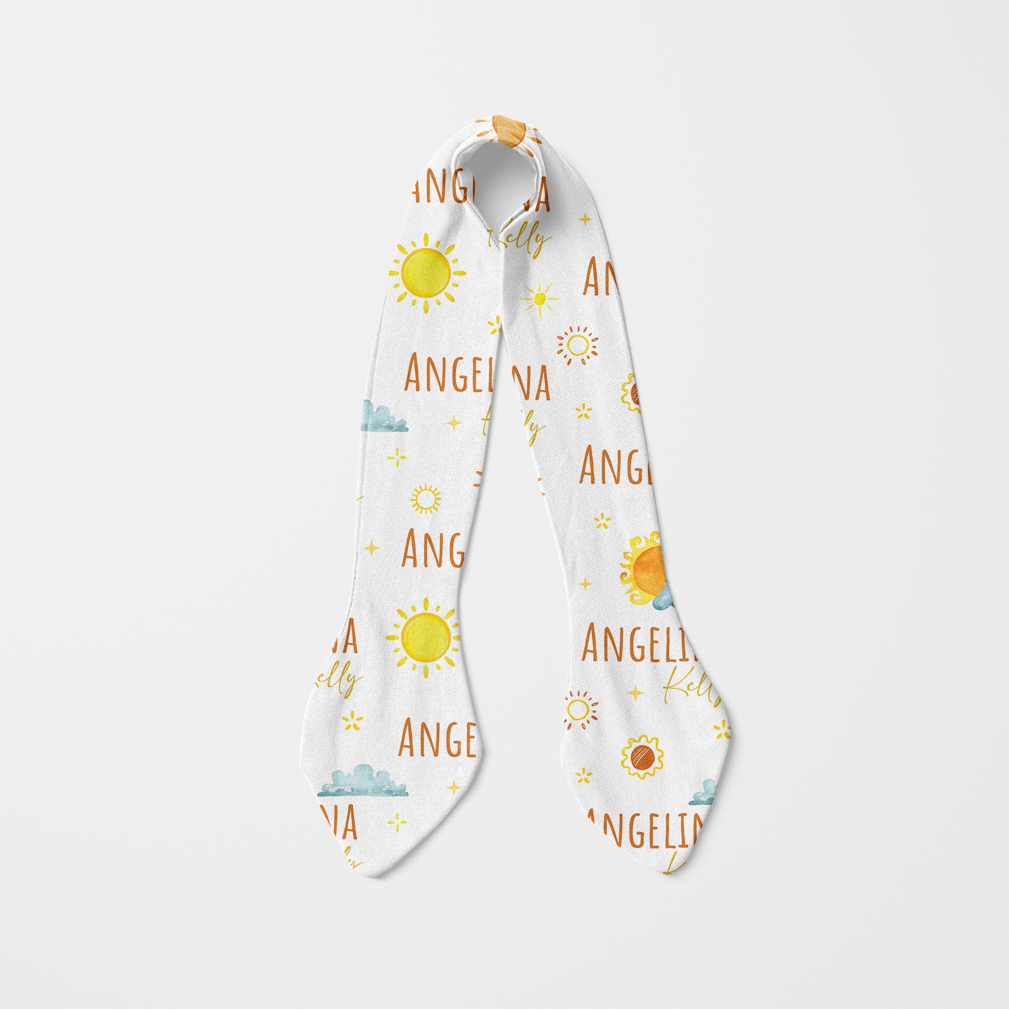 Personalized Knotted Headband in Sunshine