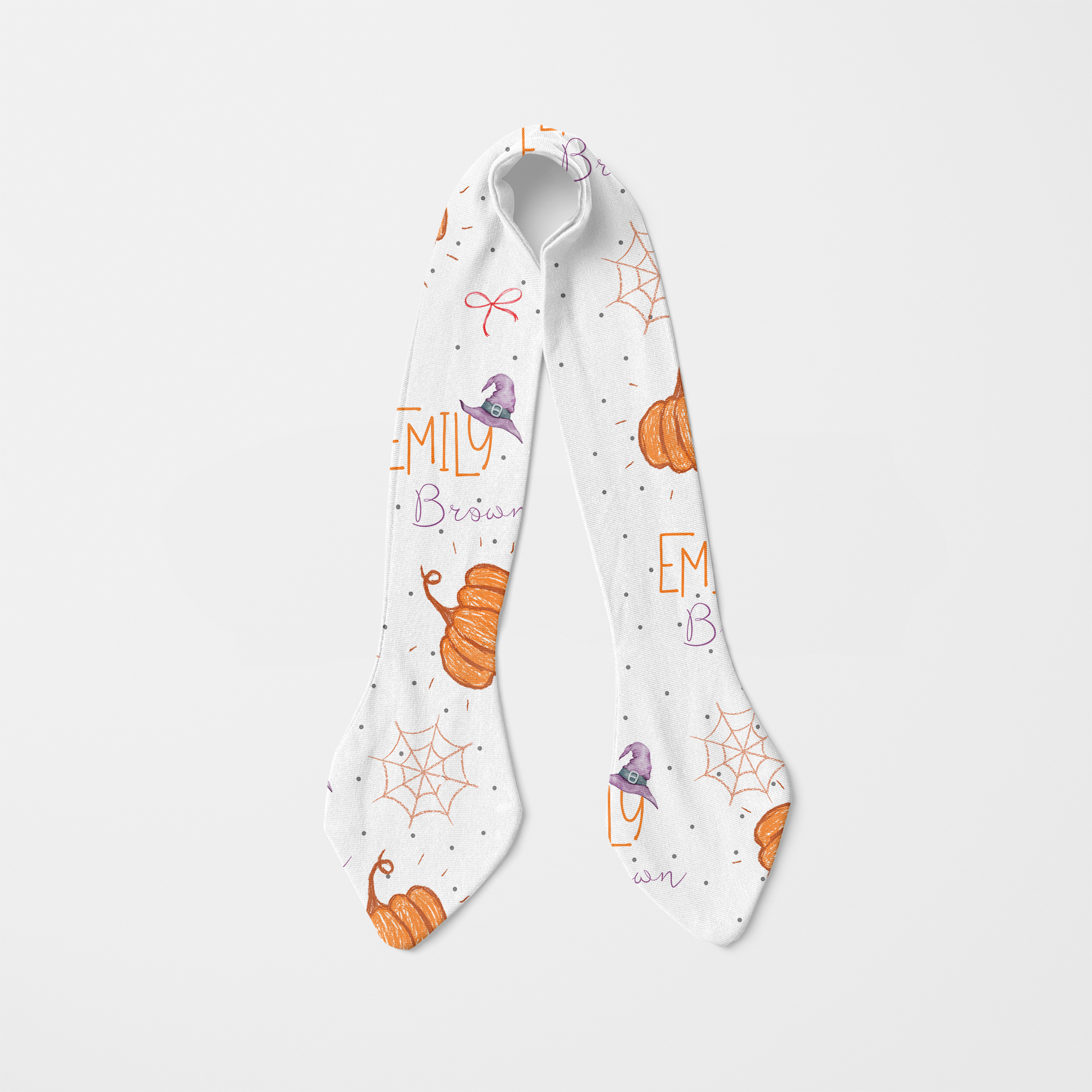 Personalized Knotted Headband in Little Pumpkin