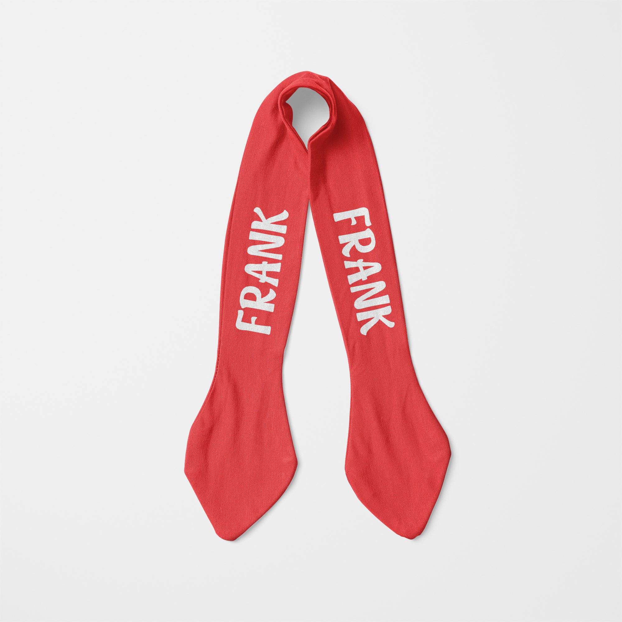 Personalized Knotted Headband in Candy Red