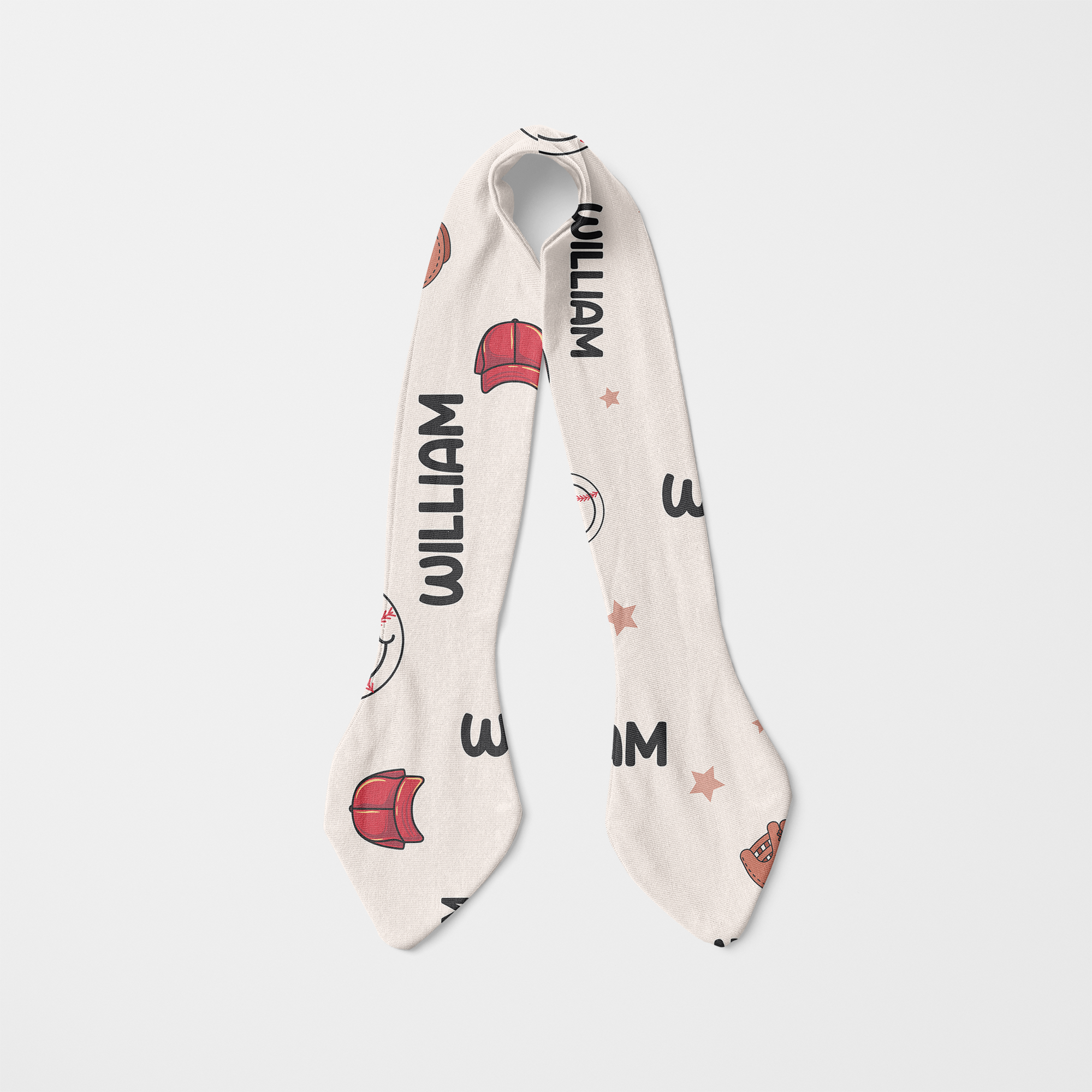 Personalized Knotted Headband in Baseball