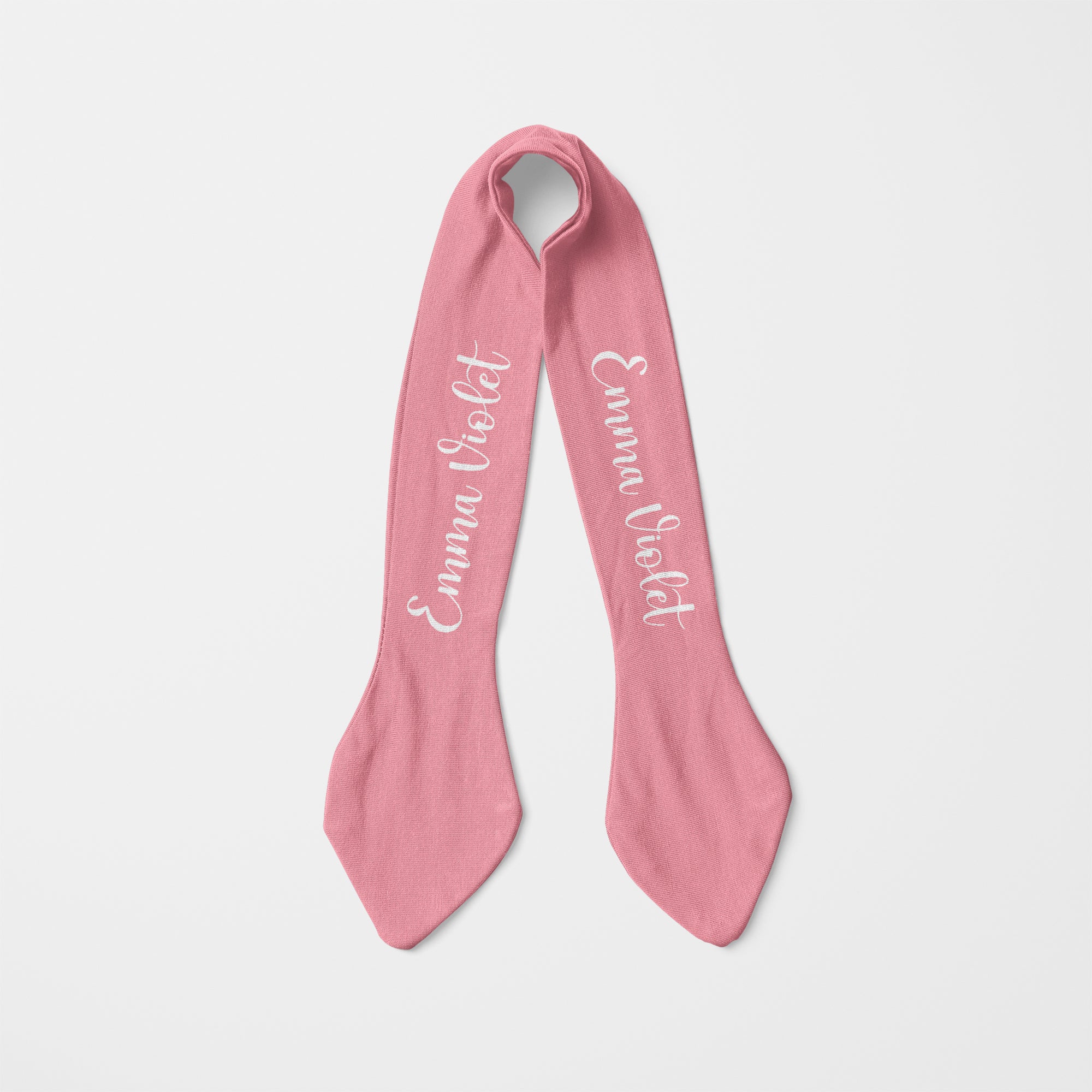 Personalized Knotted Headband in Rose Pink