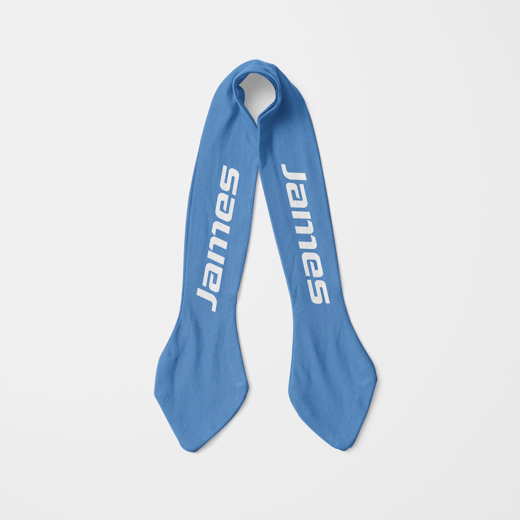 Personalized Knotted Headband in Blue