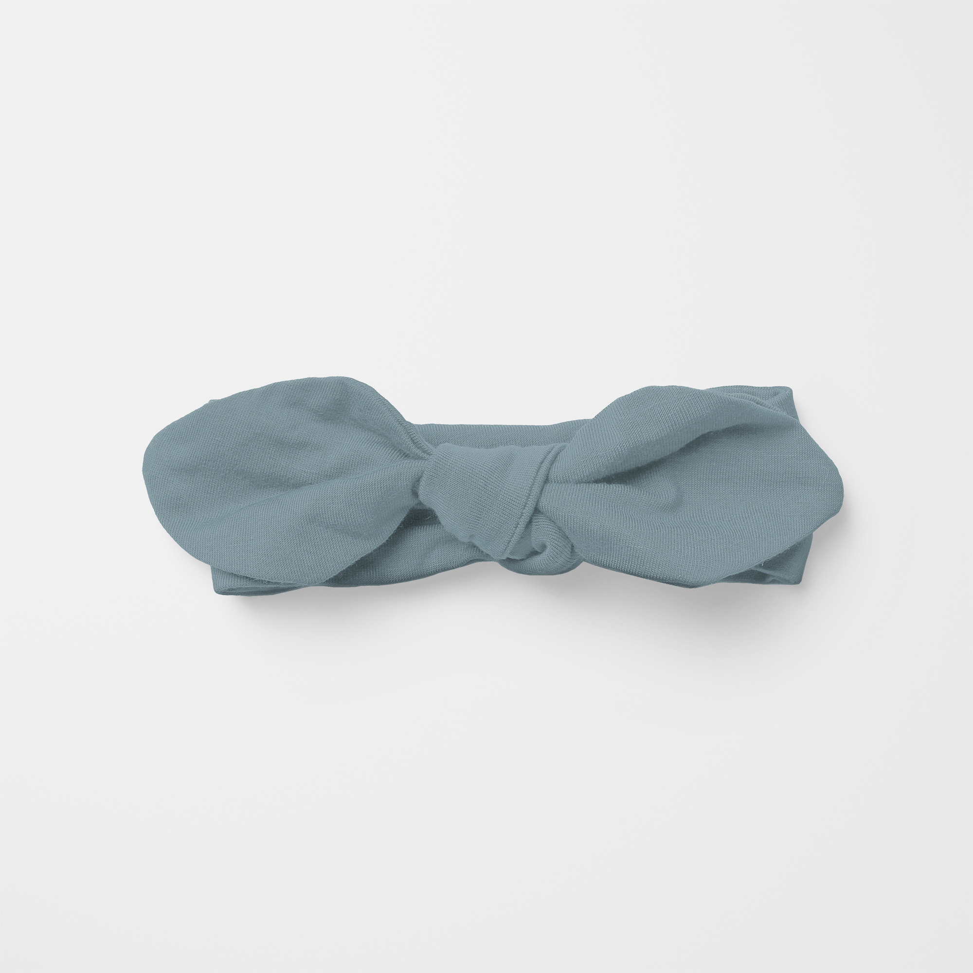 Personalized Knotted Headband in Blue Gray