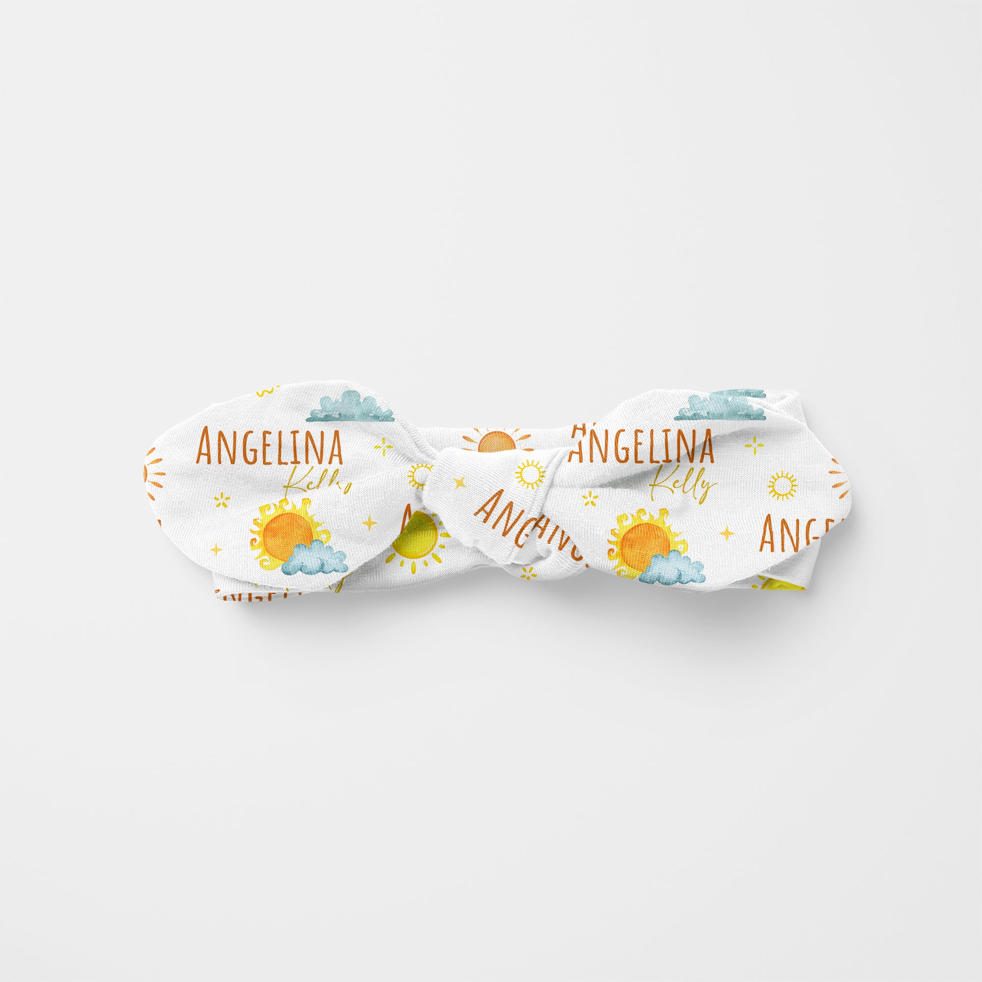 Sunshine Personalized Knotted Headband