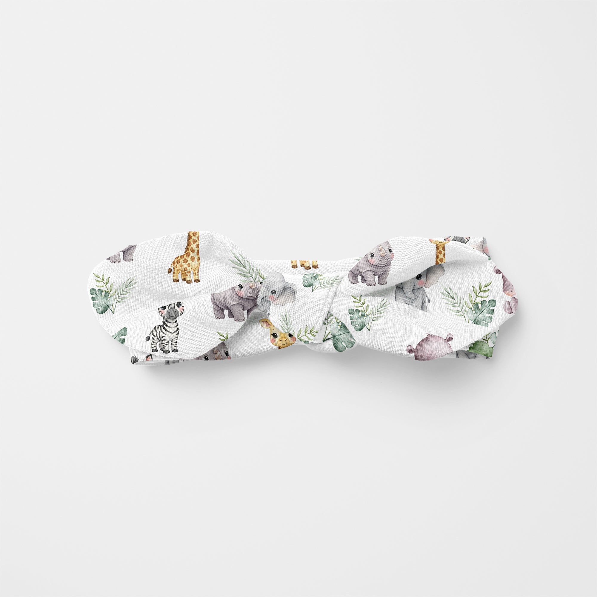 Safari Animal Personalized Knotted Headband