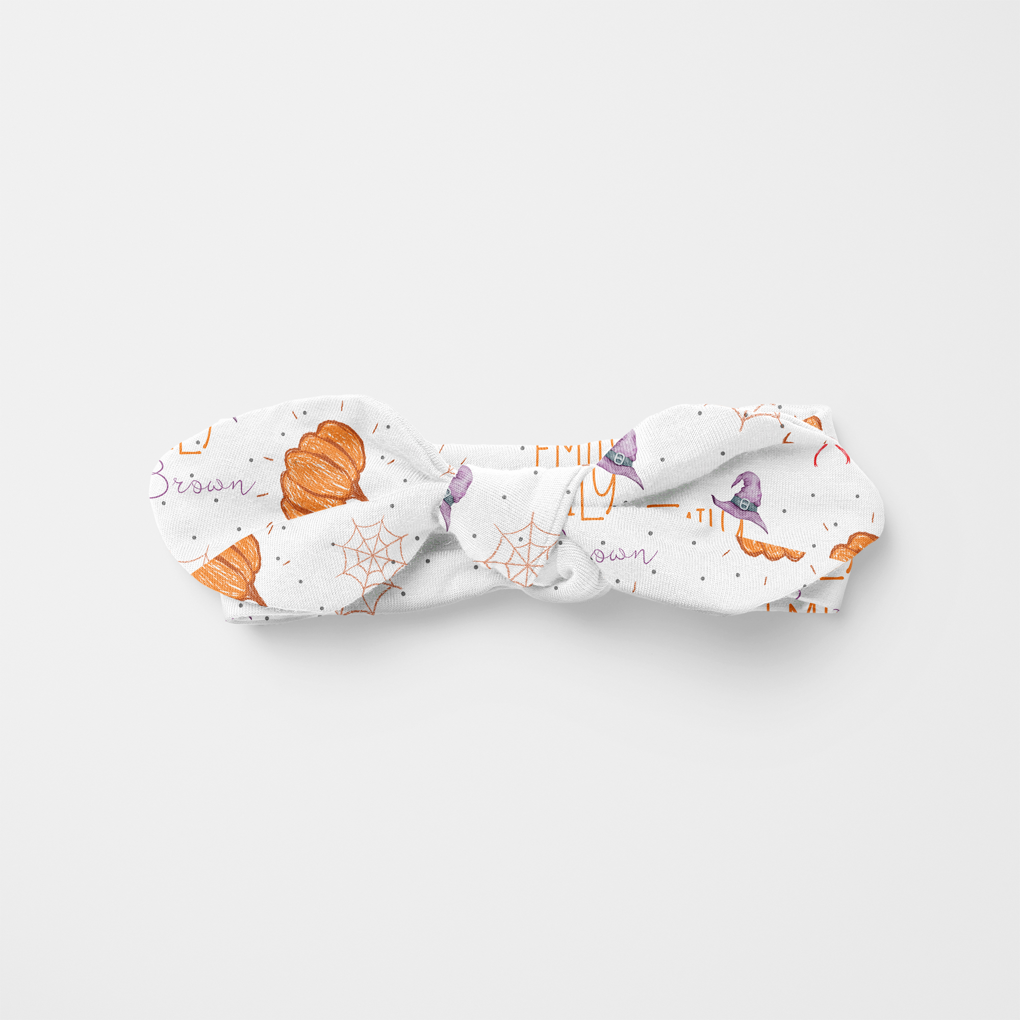 Little Pumpkin Personalized Knotted Headband