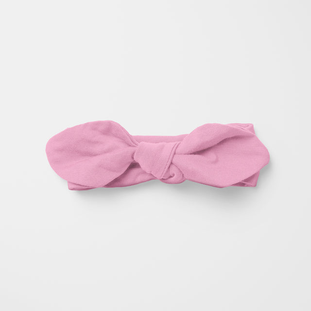 Personalized Knotted Headband in Boo Pink