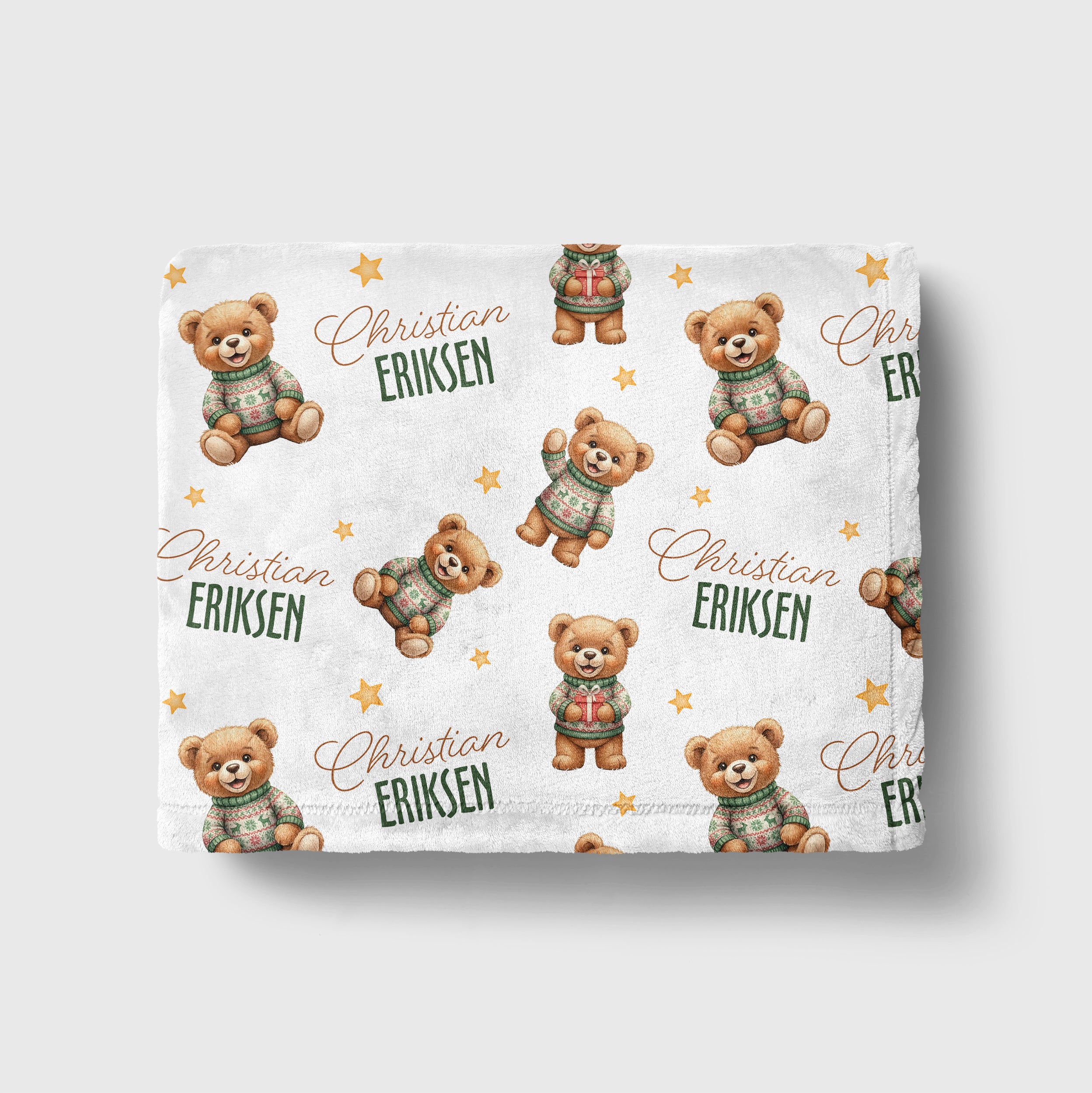 Personalized Blanket in Cozy Bear