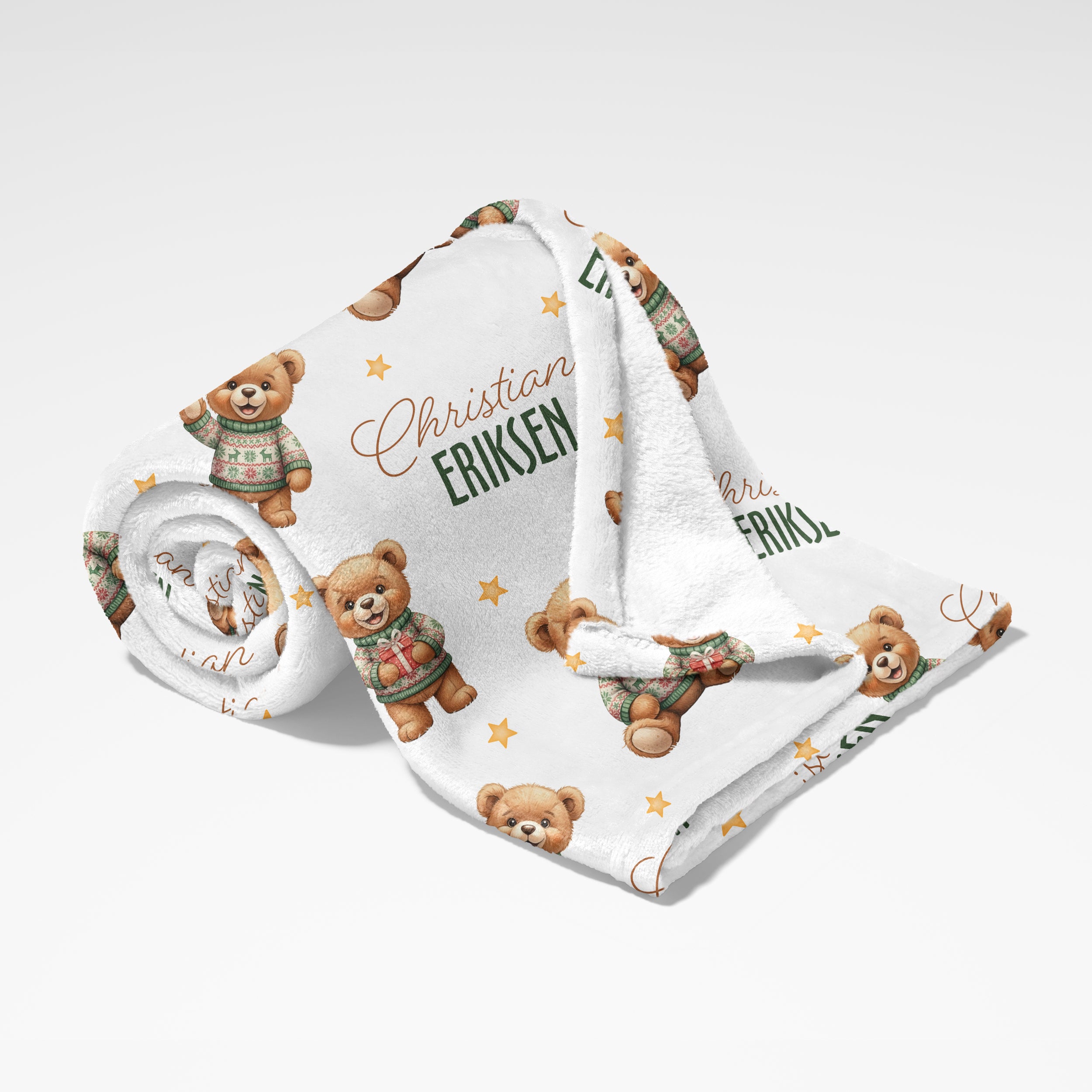 Personalized Blanket in Cozy Bear