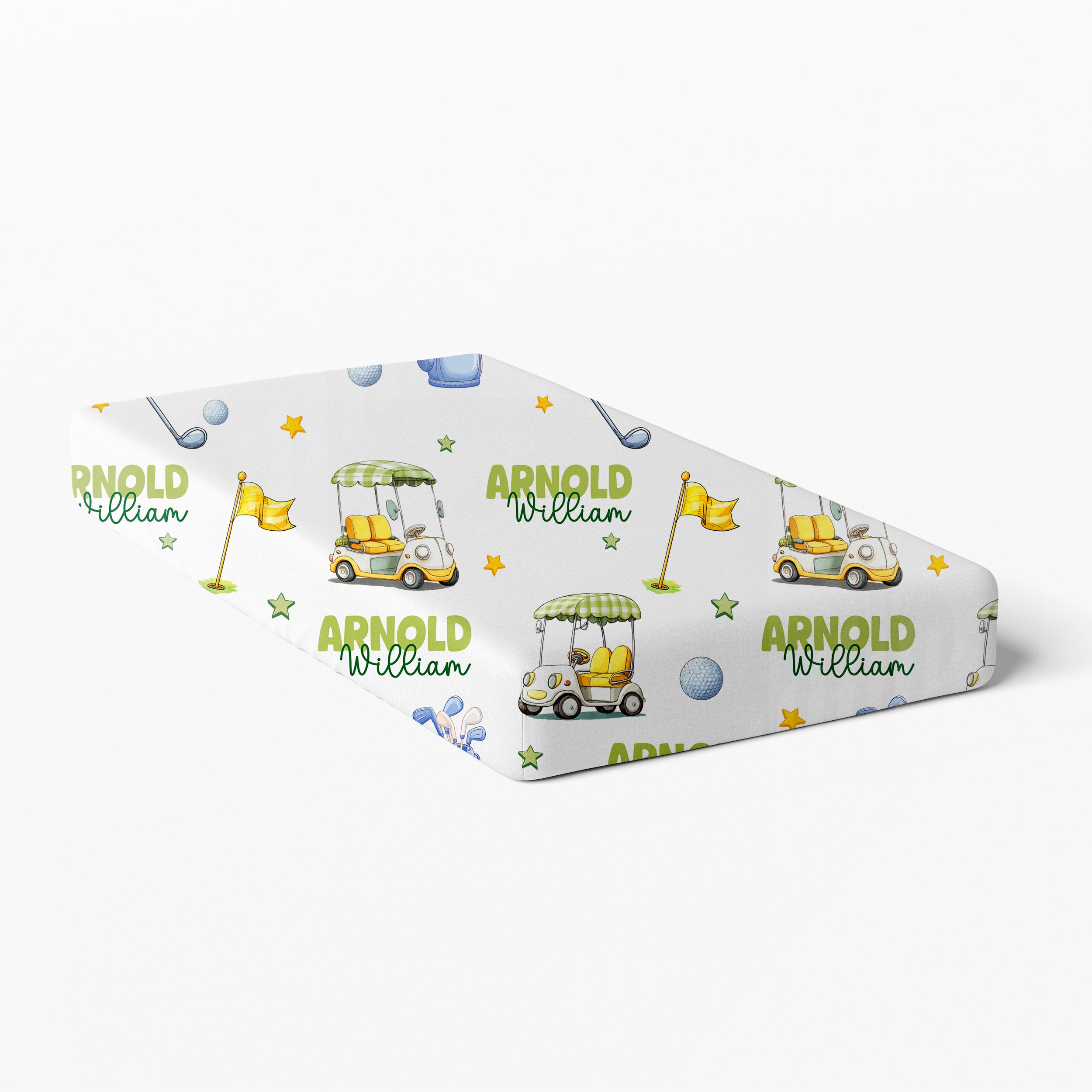 Personalized Crib Sheet in Country Club Cuties