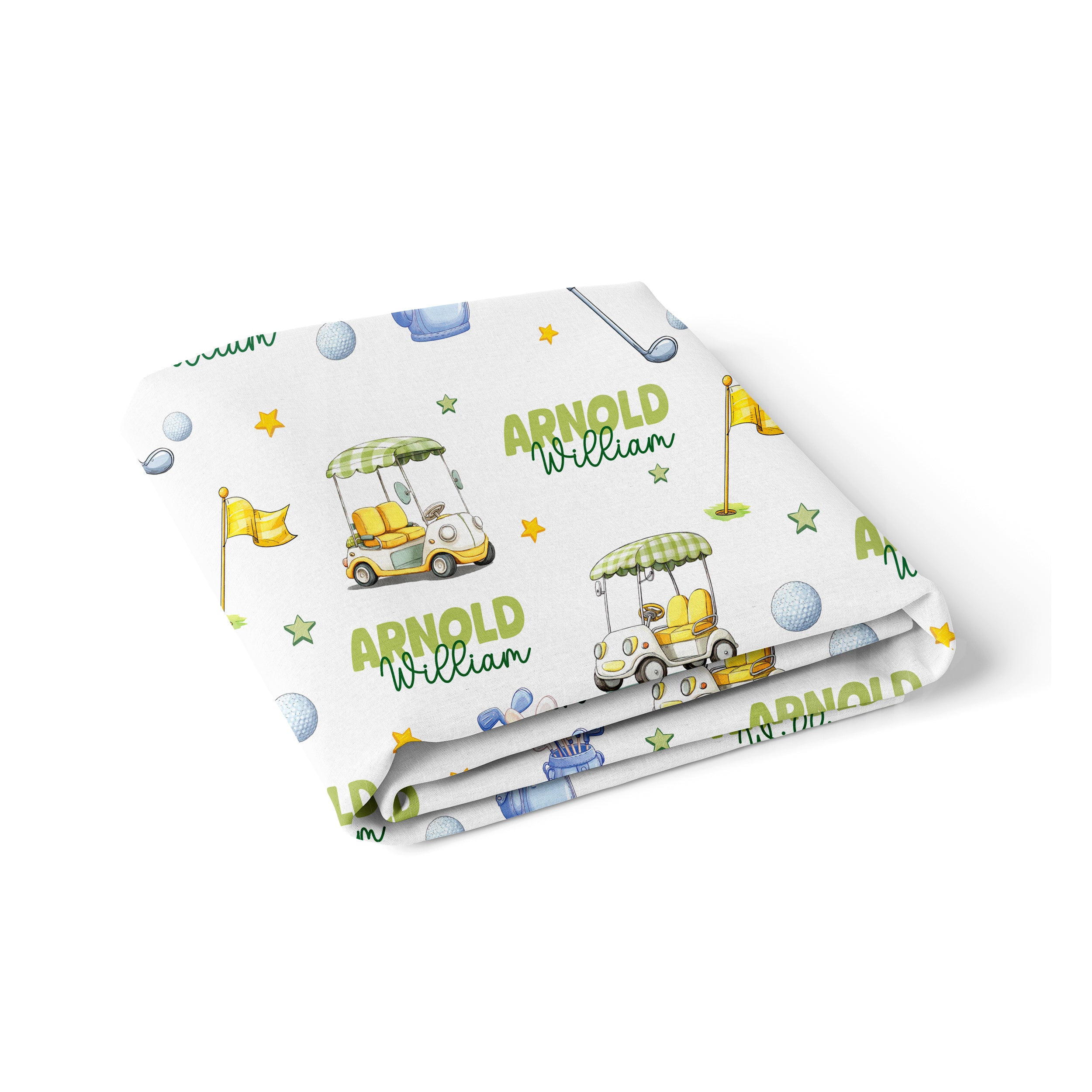 Personalized Crib Sheet in Country Club Cuties