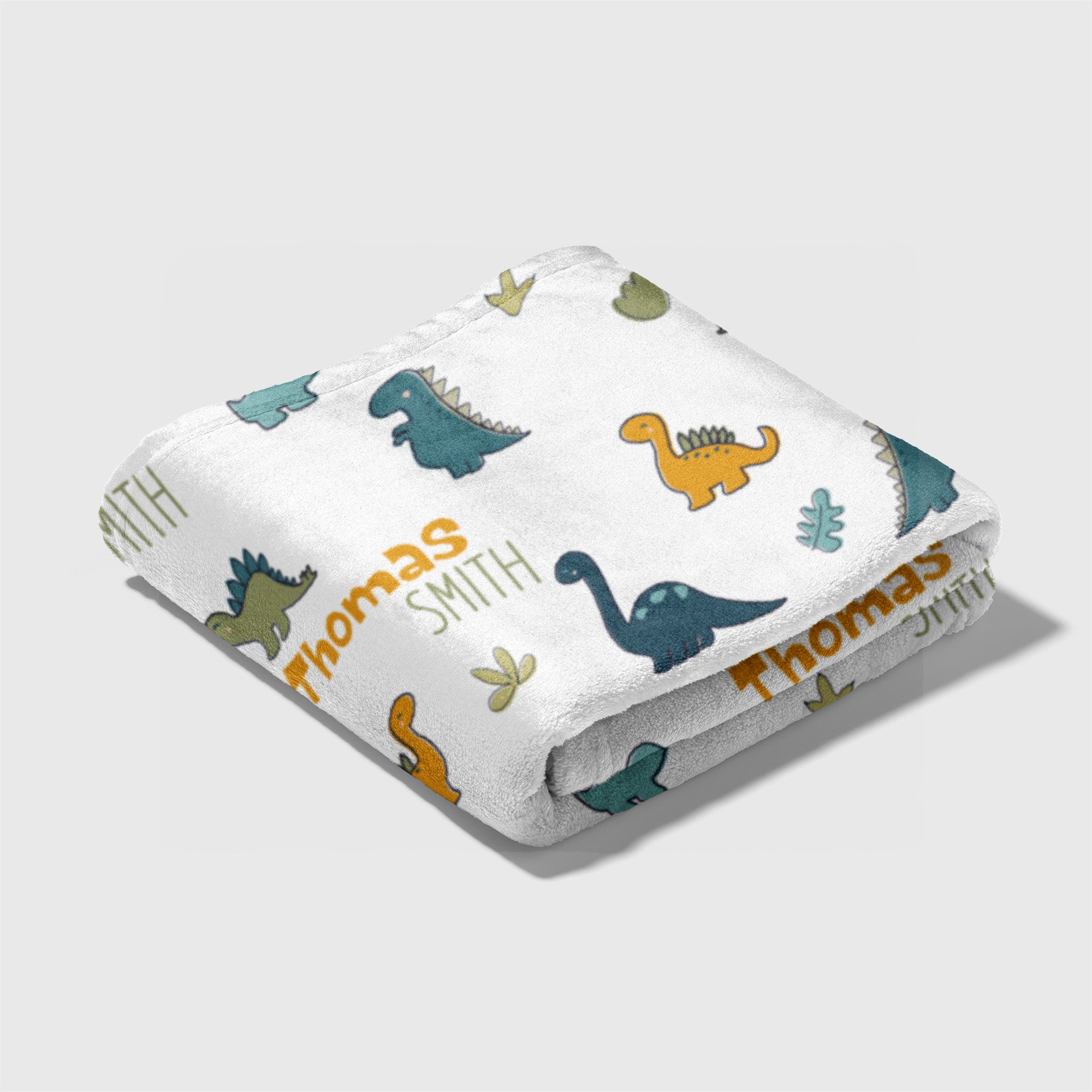 Personalized Blanket in Mini Dinosaur
