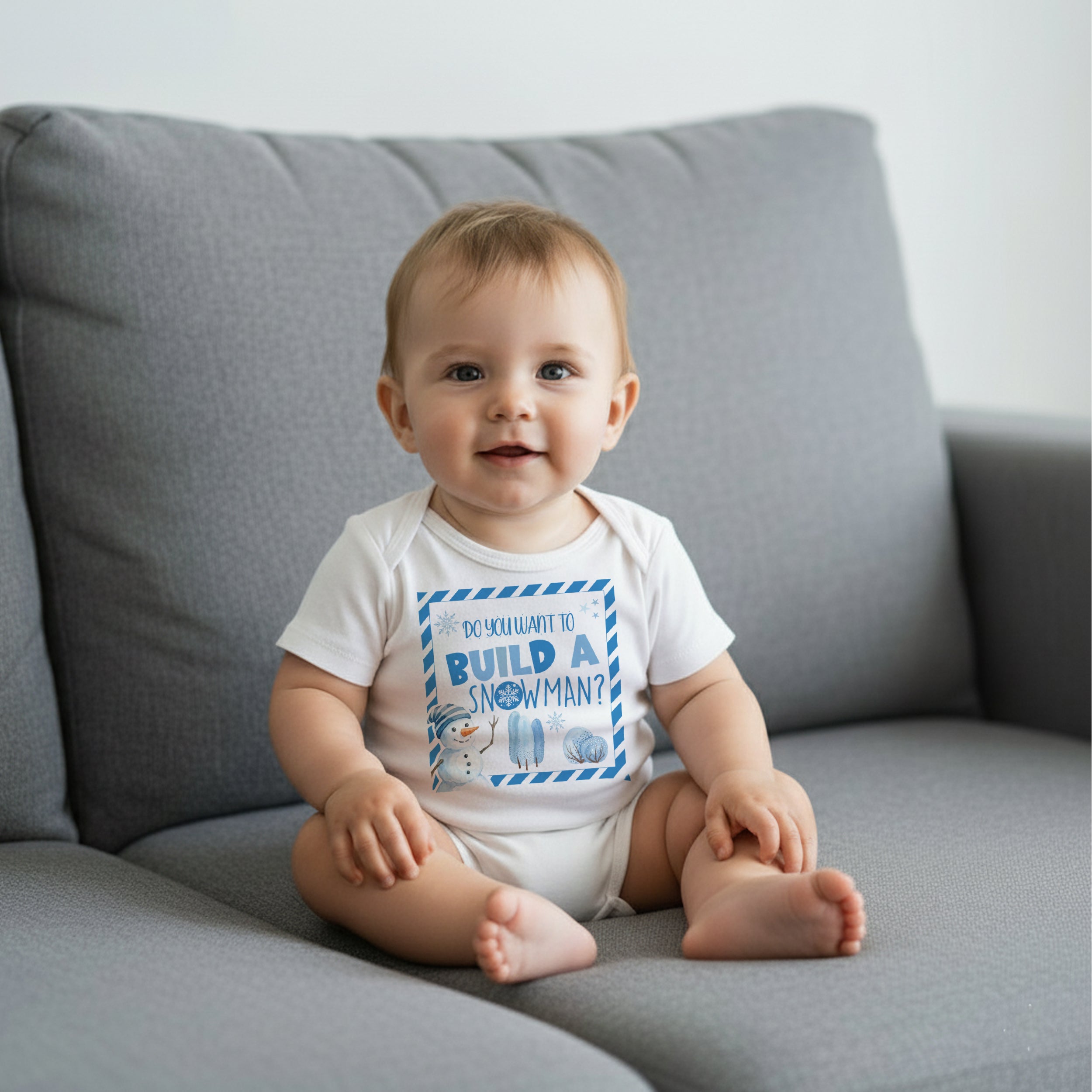 Graphic Bodysuit in Snowman