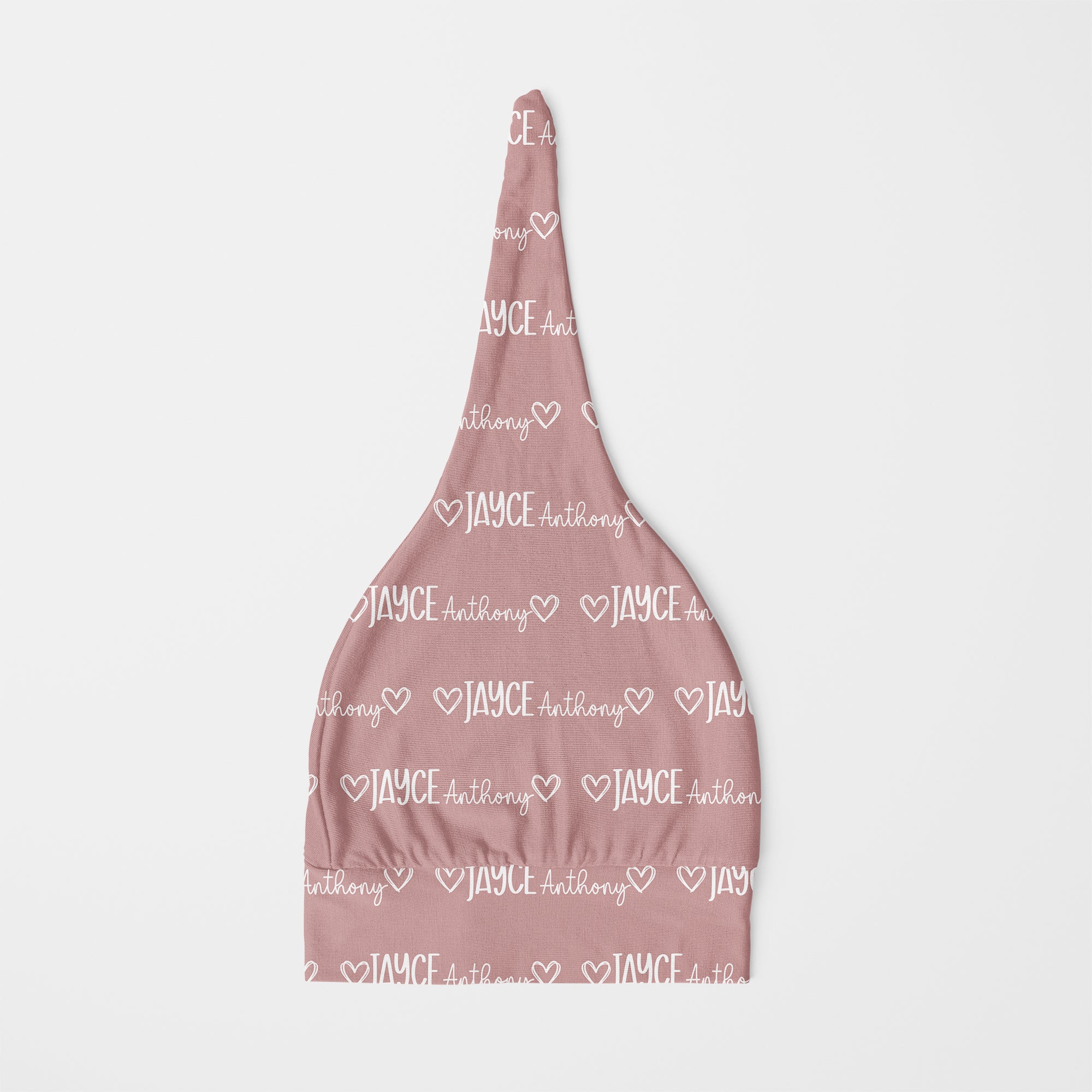 Personalized Knotted Hat in Mono Name