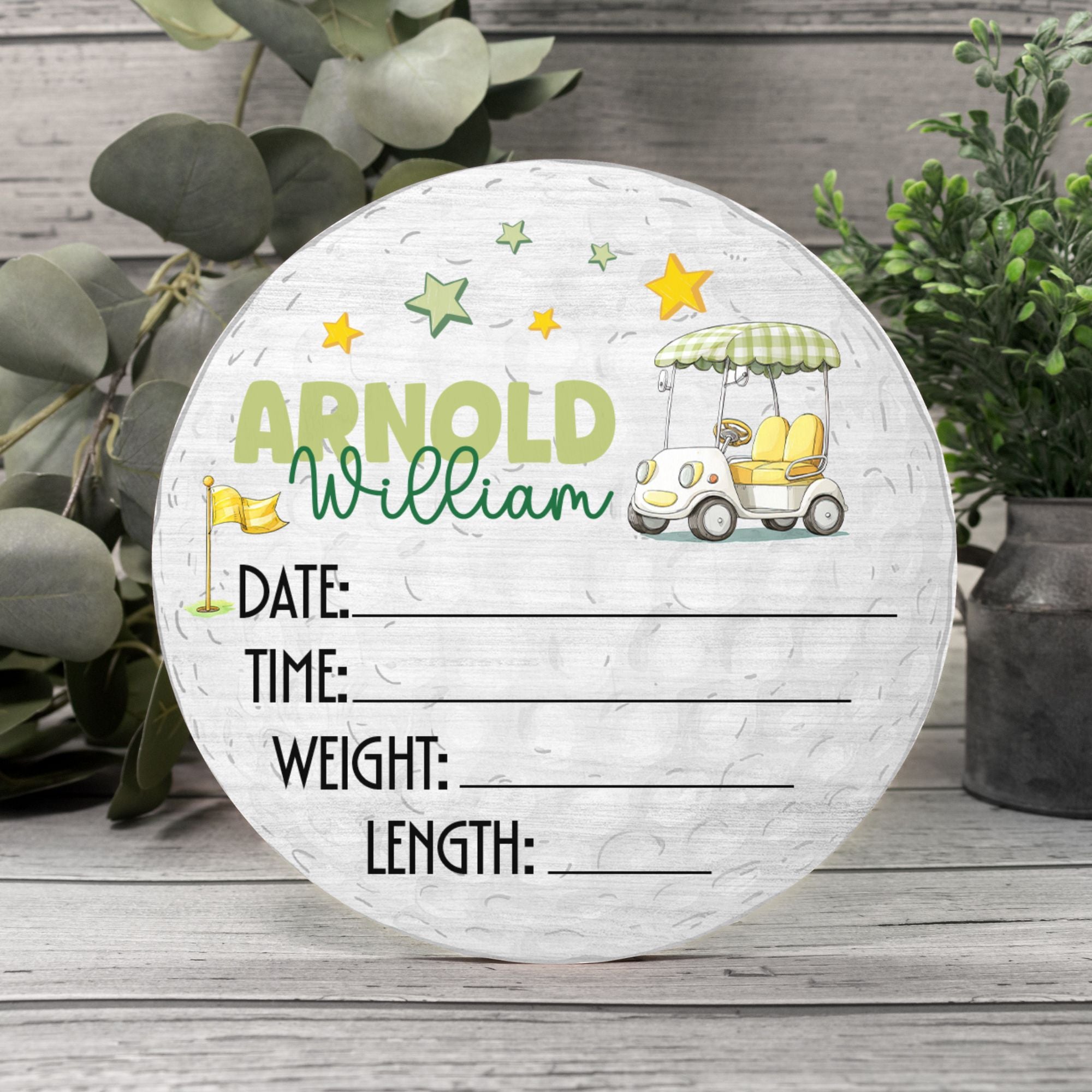 Personalized Wood Sign in Country Club Cuties