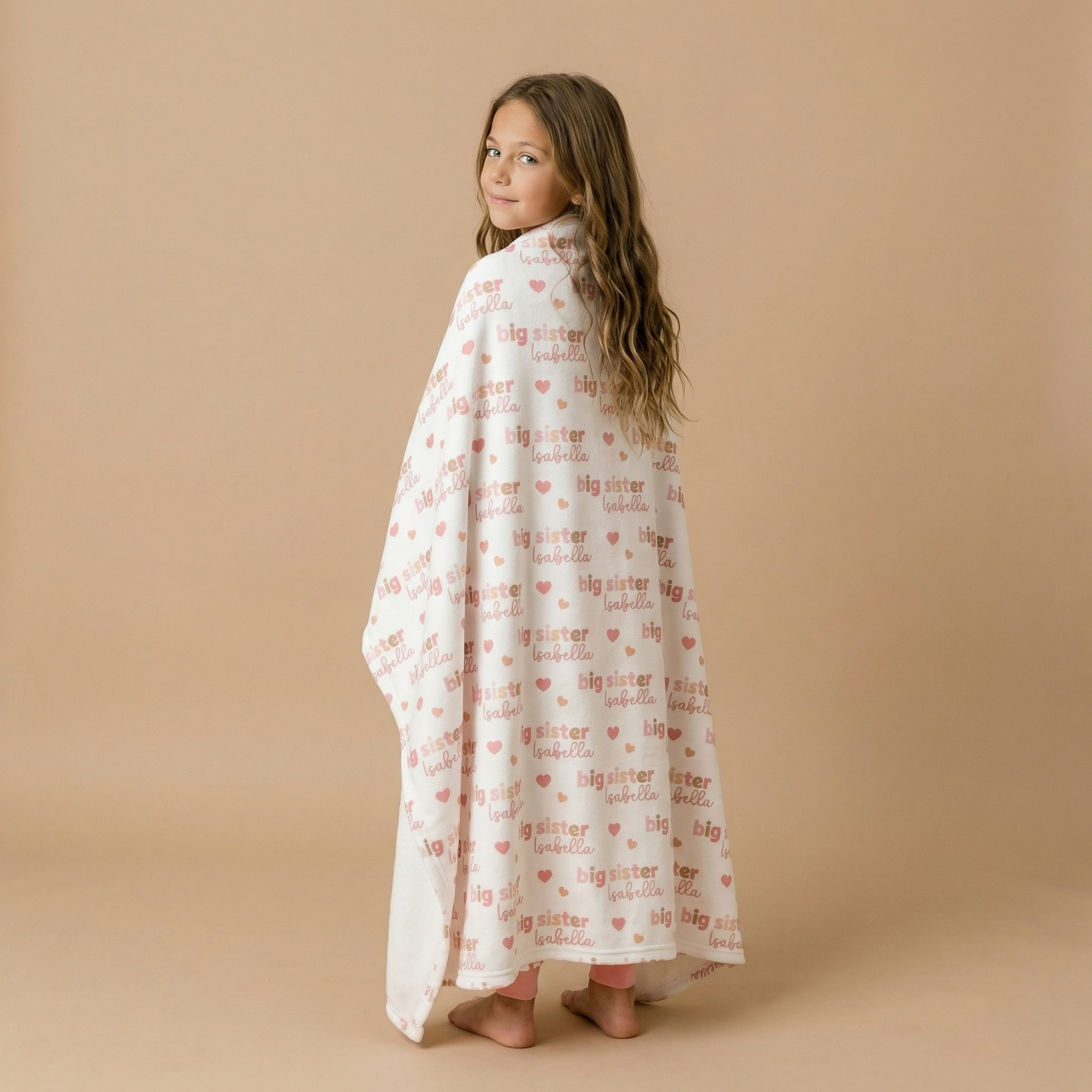 Personalized Blanket in Big Sister