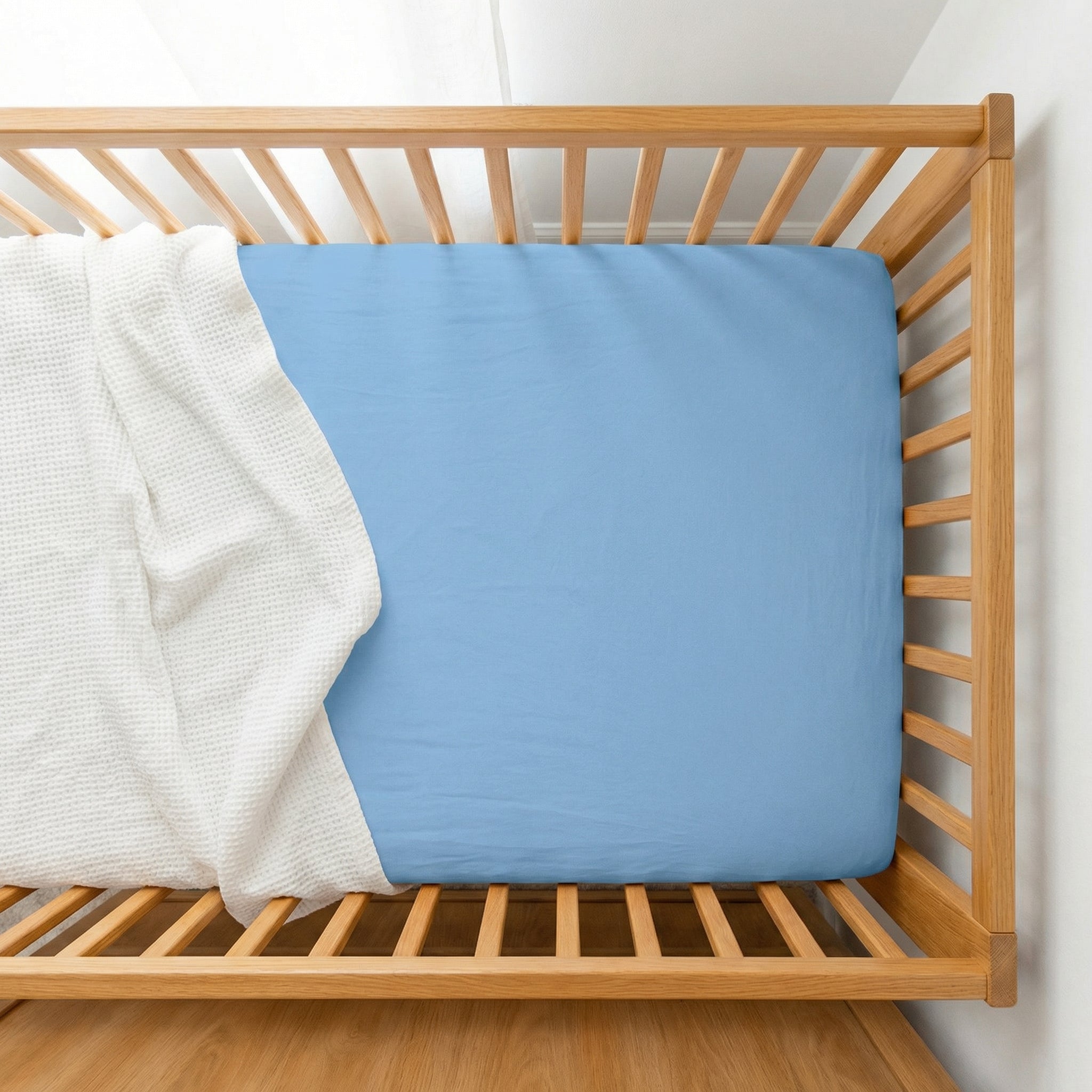 Crib Sheet in Sky Blue