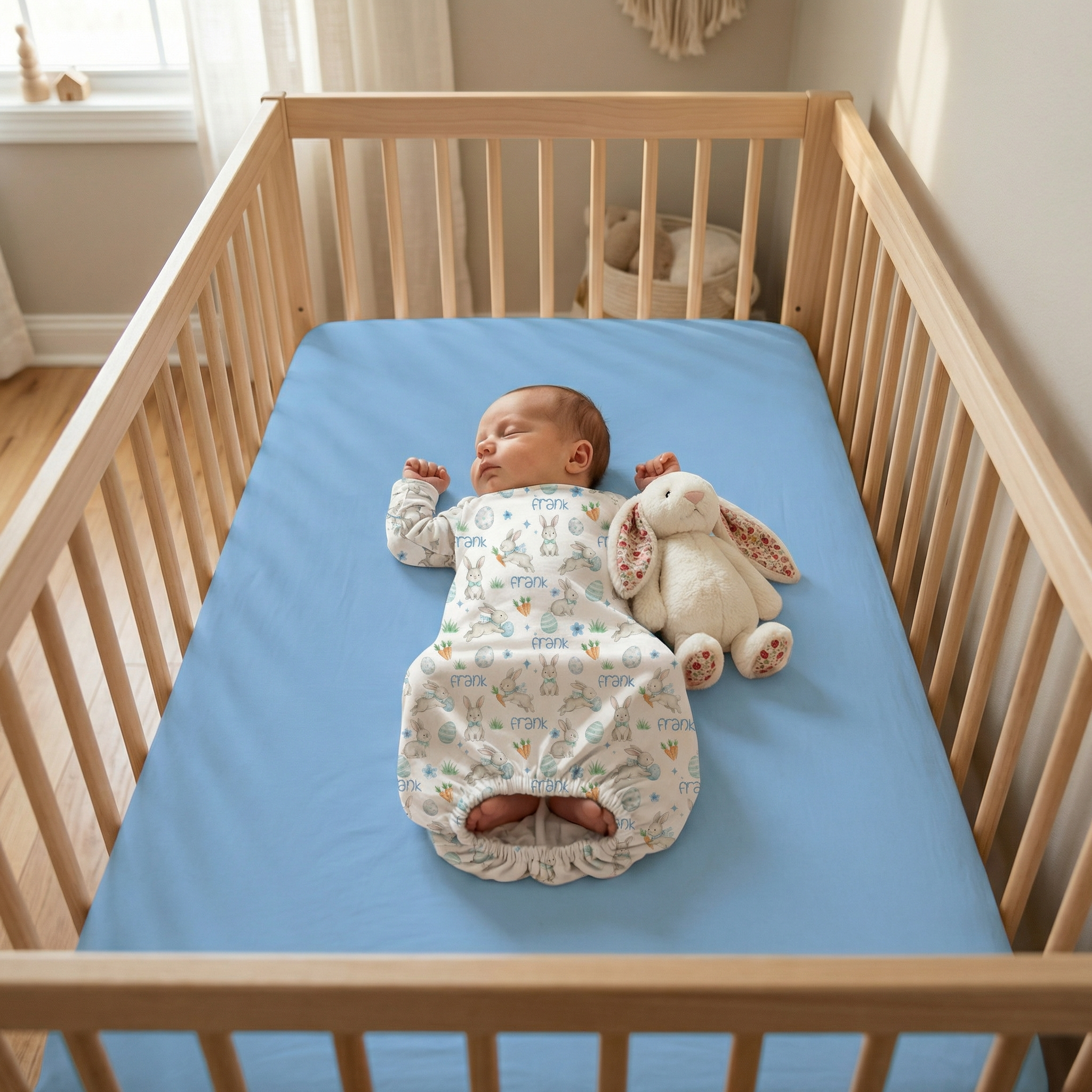 Crib Sheet in Sky Blue