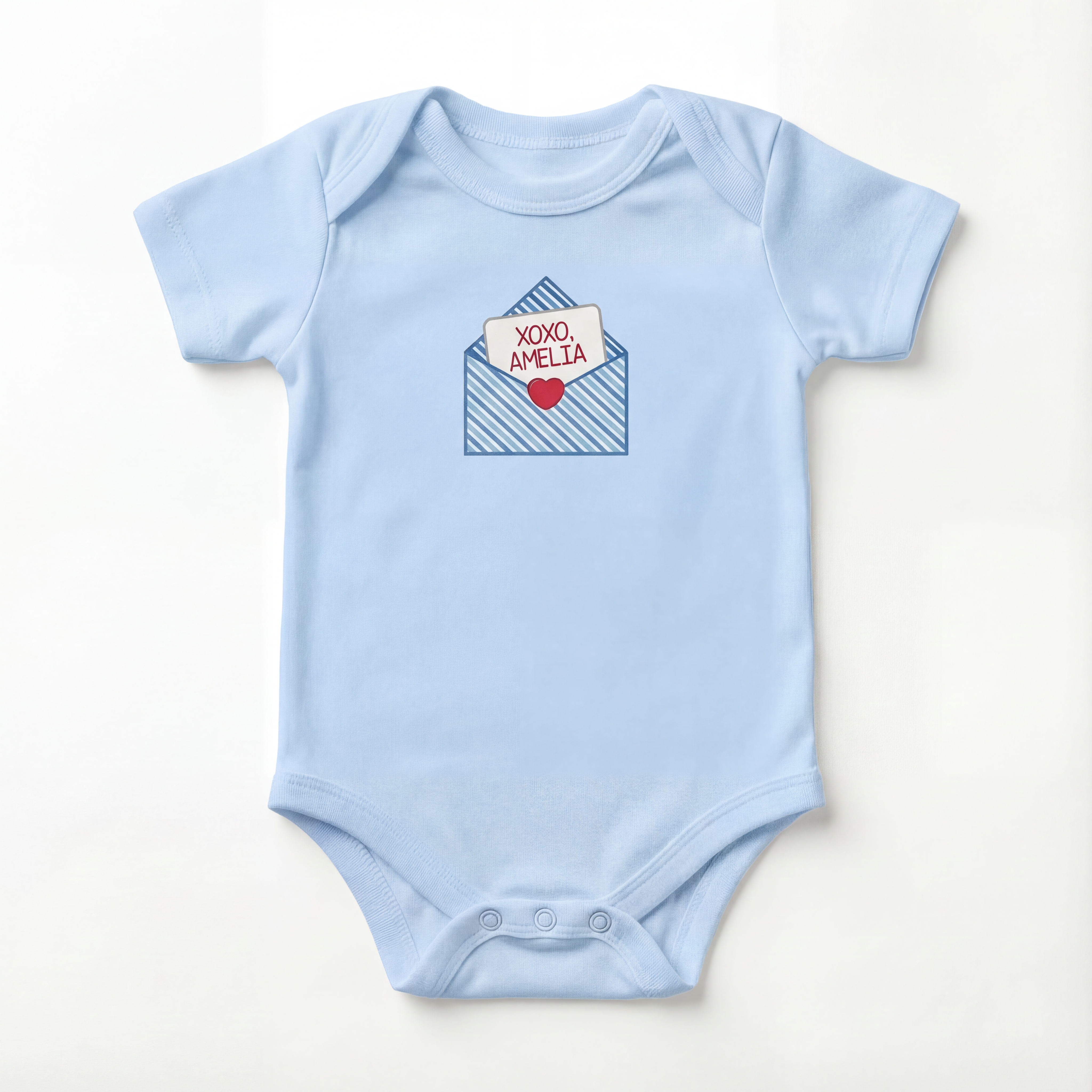 XOXO Letter Personalized Bodysuit